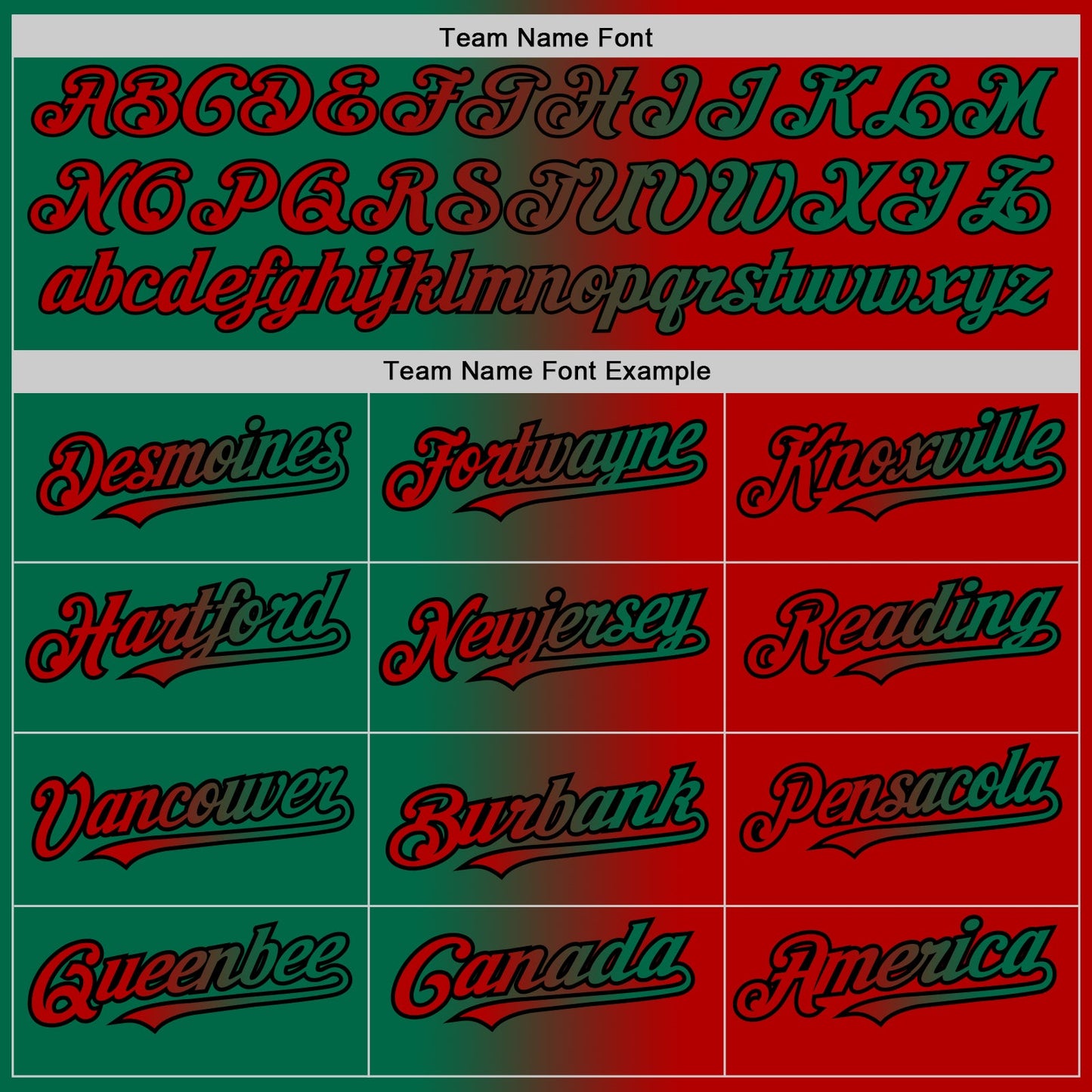 Custom Red Kelly Green-Black Authentic Gradient Fashion Baseball Jersey - Sky-Custom