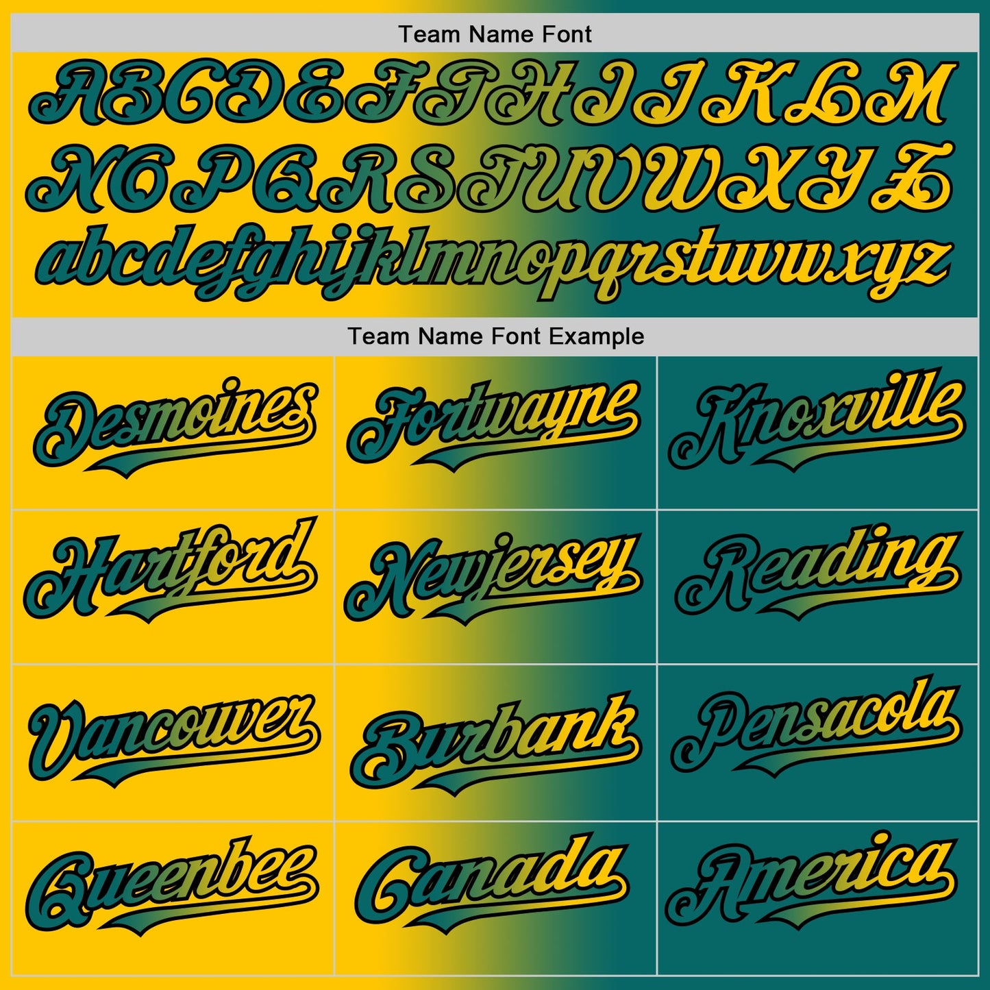 Custom Teal Yellow-Black Authentic Gradient Fashion Baseball Jersey - Sky-Custom