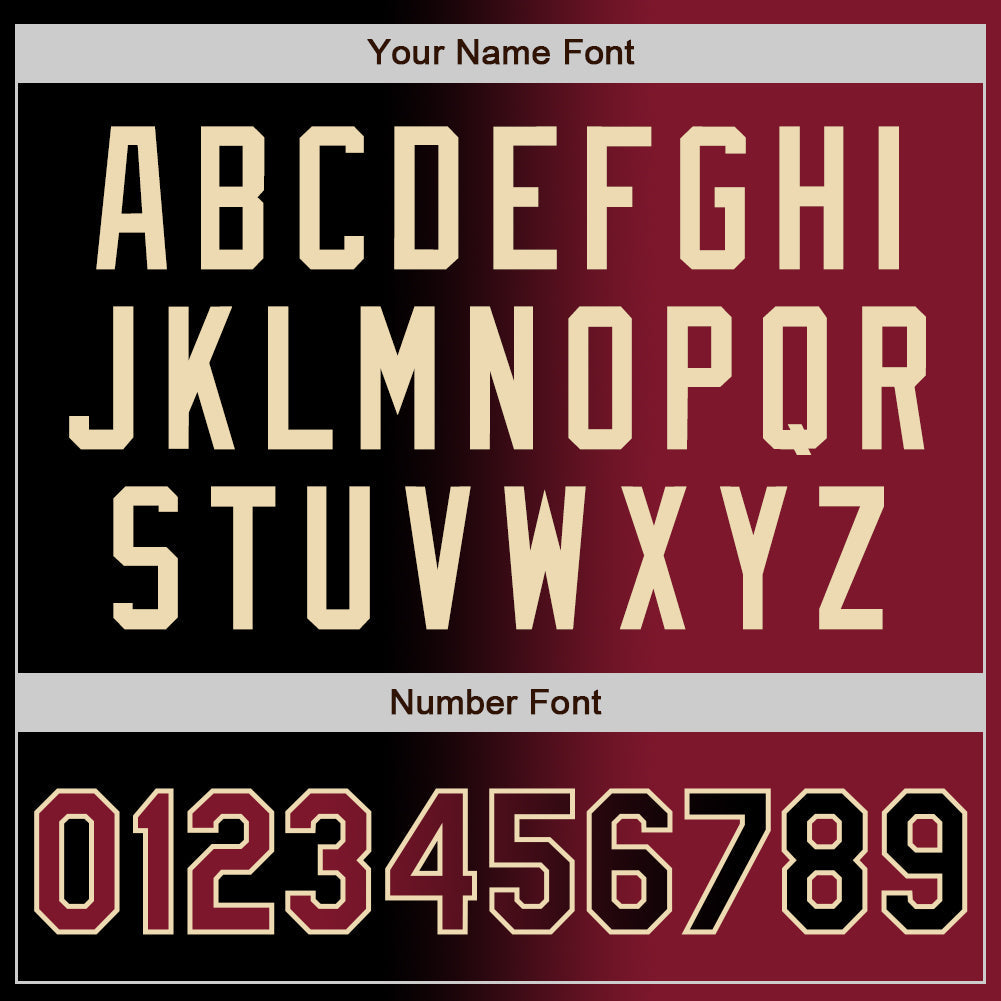 Custom Black Crimson-City Cream Authentic Gradient Fashion Baseball Jersey - Sky-Custom