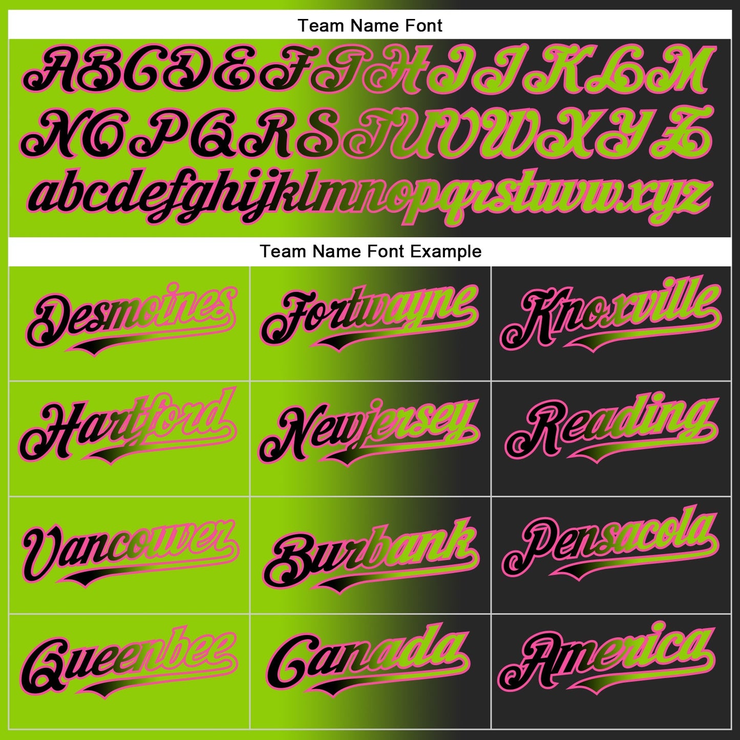 Custom Black Neon Green-Pink Authentic Gradient Fashion Baseball Jersey - Sky-Custom