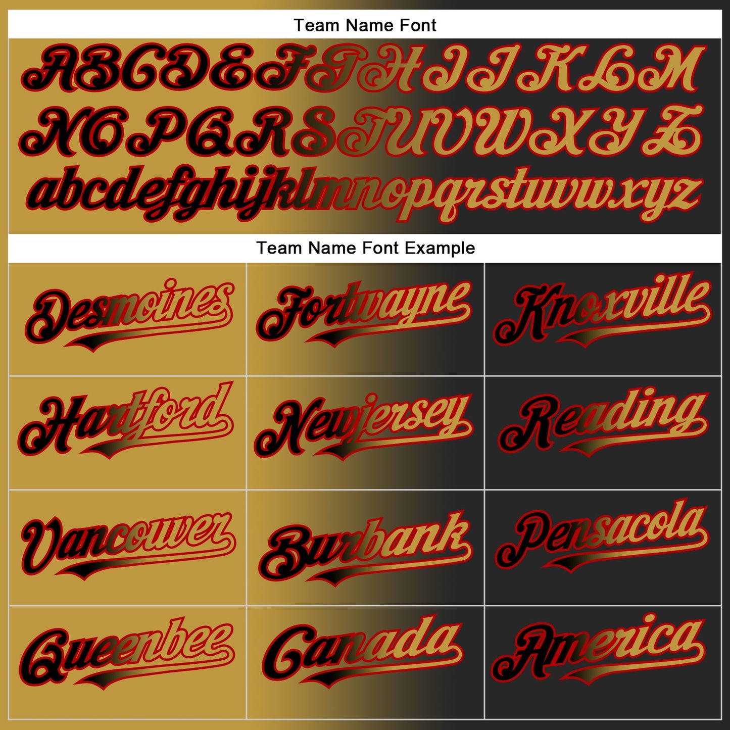 Custom Black Old Gold-Red Authentic Gradient Fashion Baseball Jersey - Sky-Custom