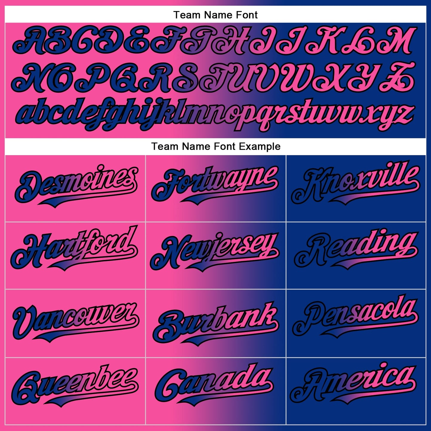 Custom Royal Pink-Black Authentic Gradient Fashion Baseball Jersey - Sky-Custom