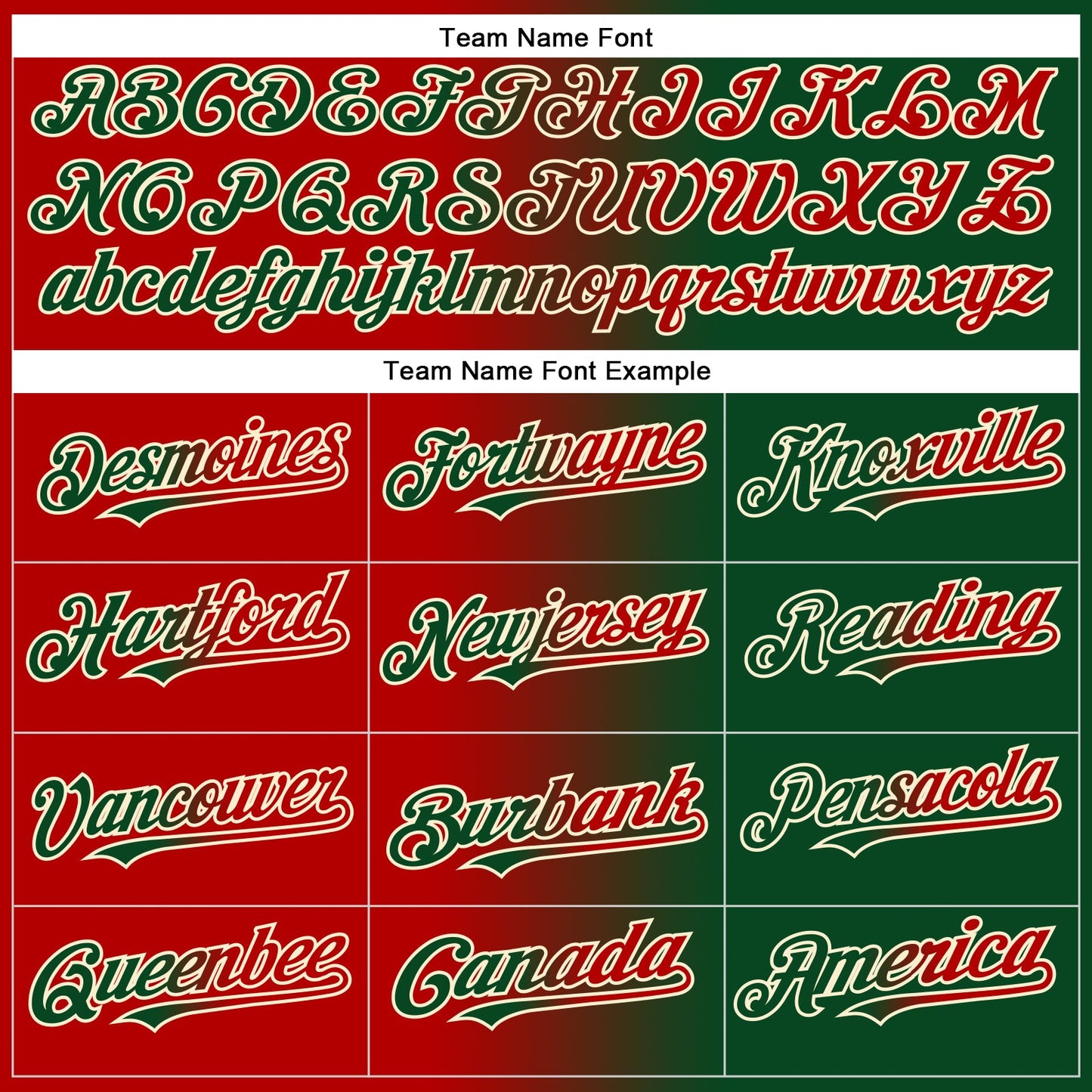 Custom Green Red-Cream Authentic Gradient Fashion Baseball Jersey - Sky-Custom