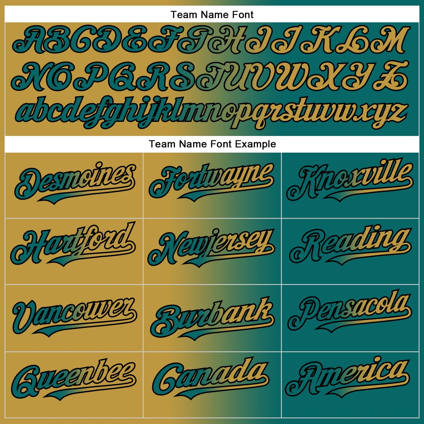 Custom Teal Old Gold-Black Authentic Gradient Fashion Baseball Jersey - Sky-Custom