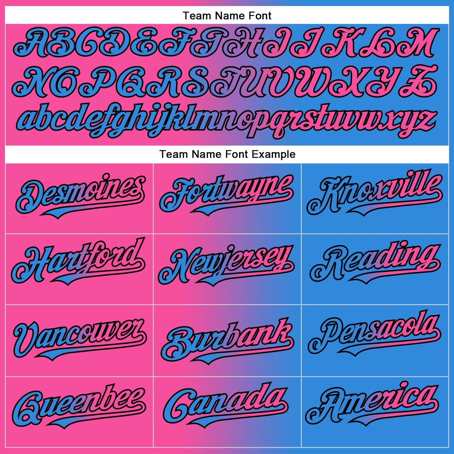 Custom Electric Blue Pink-Black Authentic Gradient Fashion Baseball Jersey - Sky-Custom