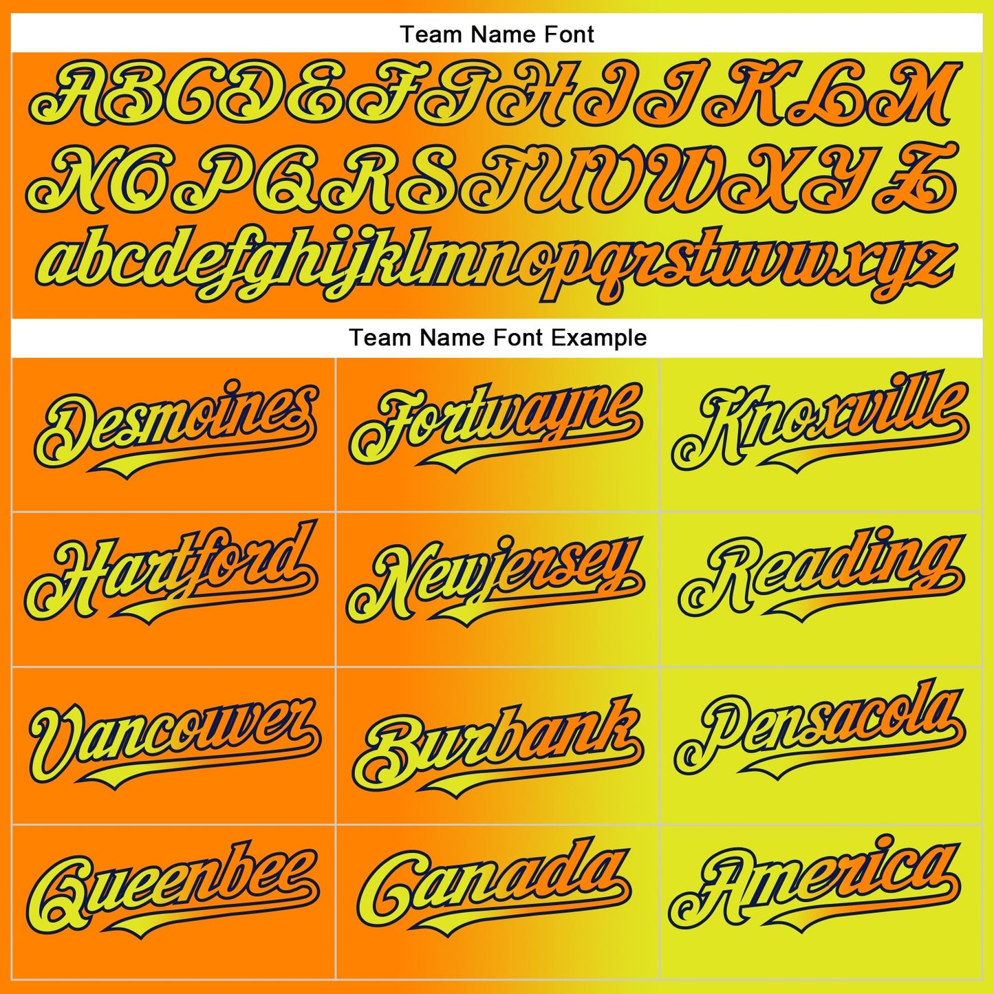 Custom Neon Yellow Bay Orange-Navy Authentic Gradient Fashion Baseball Jersey - Sky-Custom