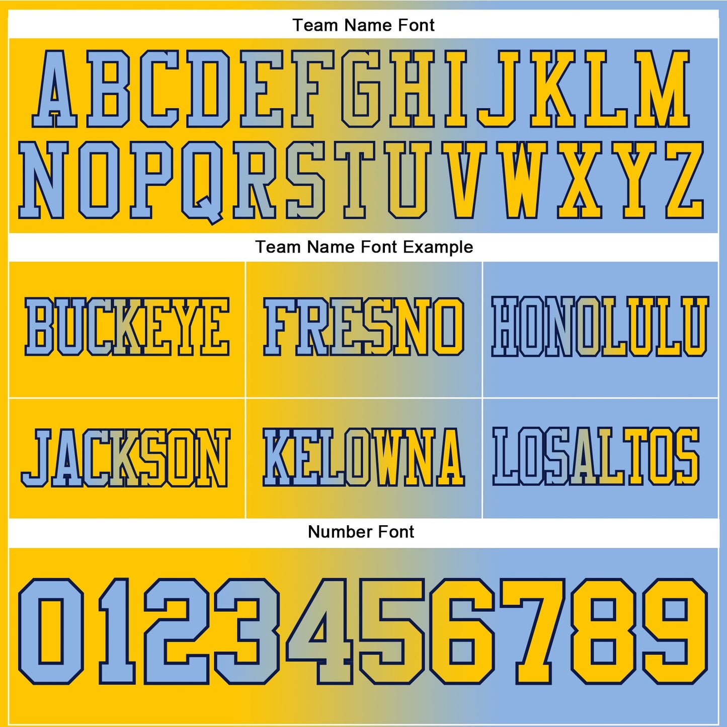 Custom Light Blue Yellow-Navy Mesh Authentic Gradient Fashion Football Jersey - Sky-Custom