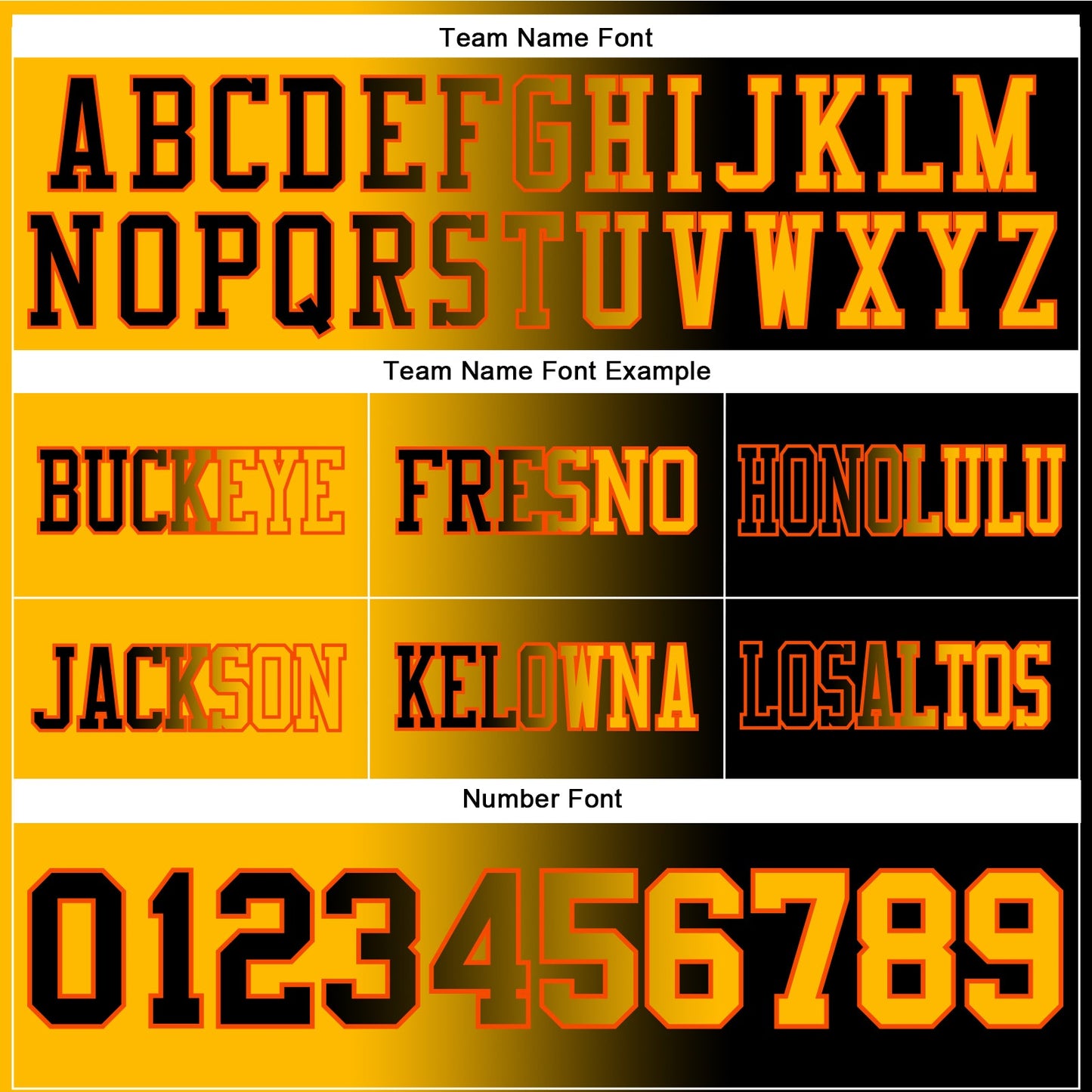 Custom Black Gold-Orange Mesh Authentic Gradient Fashion Football Jersey - Sky-Custom