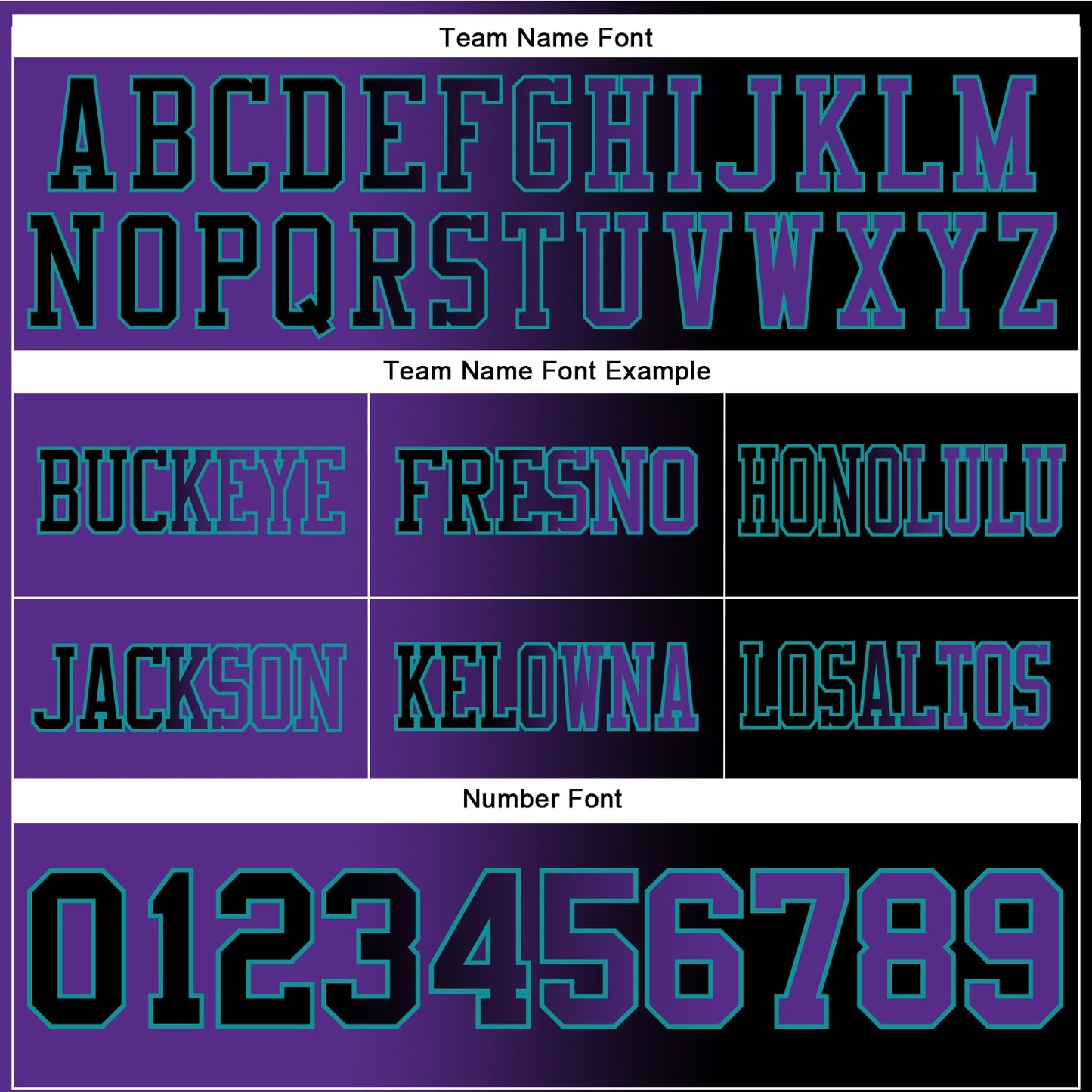 Custom Black Purple-Teal Mesh Authentic Gradient Fashion Football Jersey - Sky-Custom