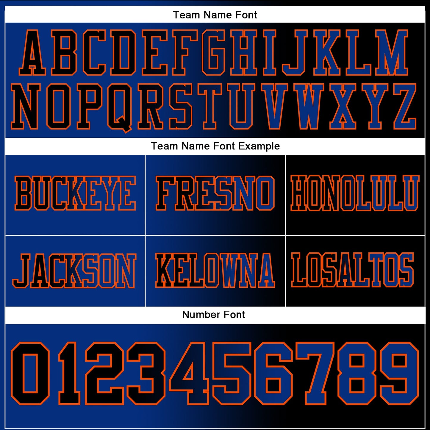 Custom Black Royal-Orange Mesh Authentic Gradient Fashion Football Jersey - Sky-Custom