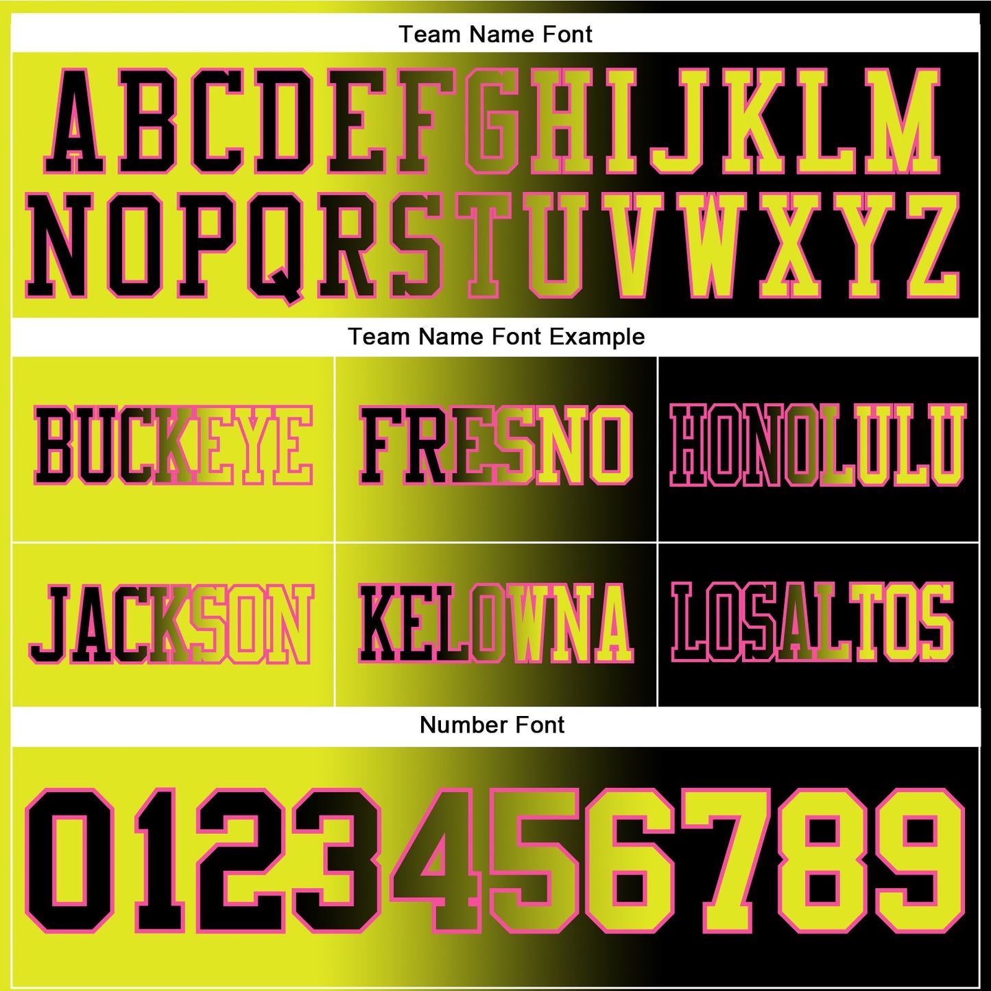 Custom Black Neon Yellow-Pink Mesh Authentic Gradient Fashion Football Jersey - Sky-Custom