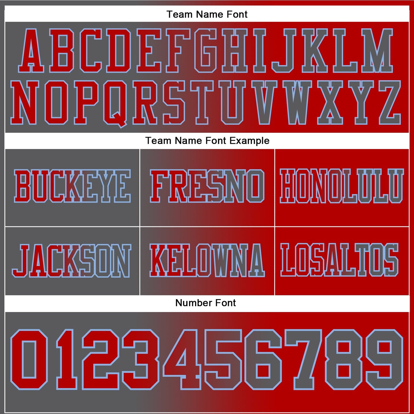 Custom Red Steel Gray-Light Blue Mesh Authentic Gradient Fashion Football Jersey - Sky-Custom