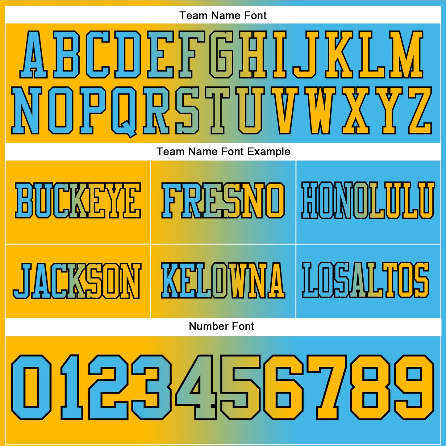 Custom Sky Blue Gold-Black Mesh Authentic Gradient Fashion Football Jersey - Sky-Custom