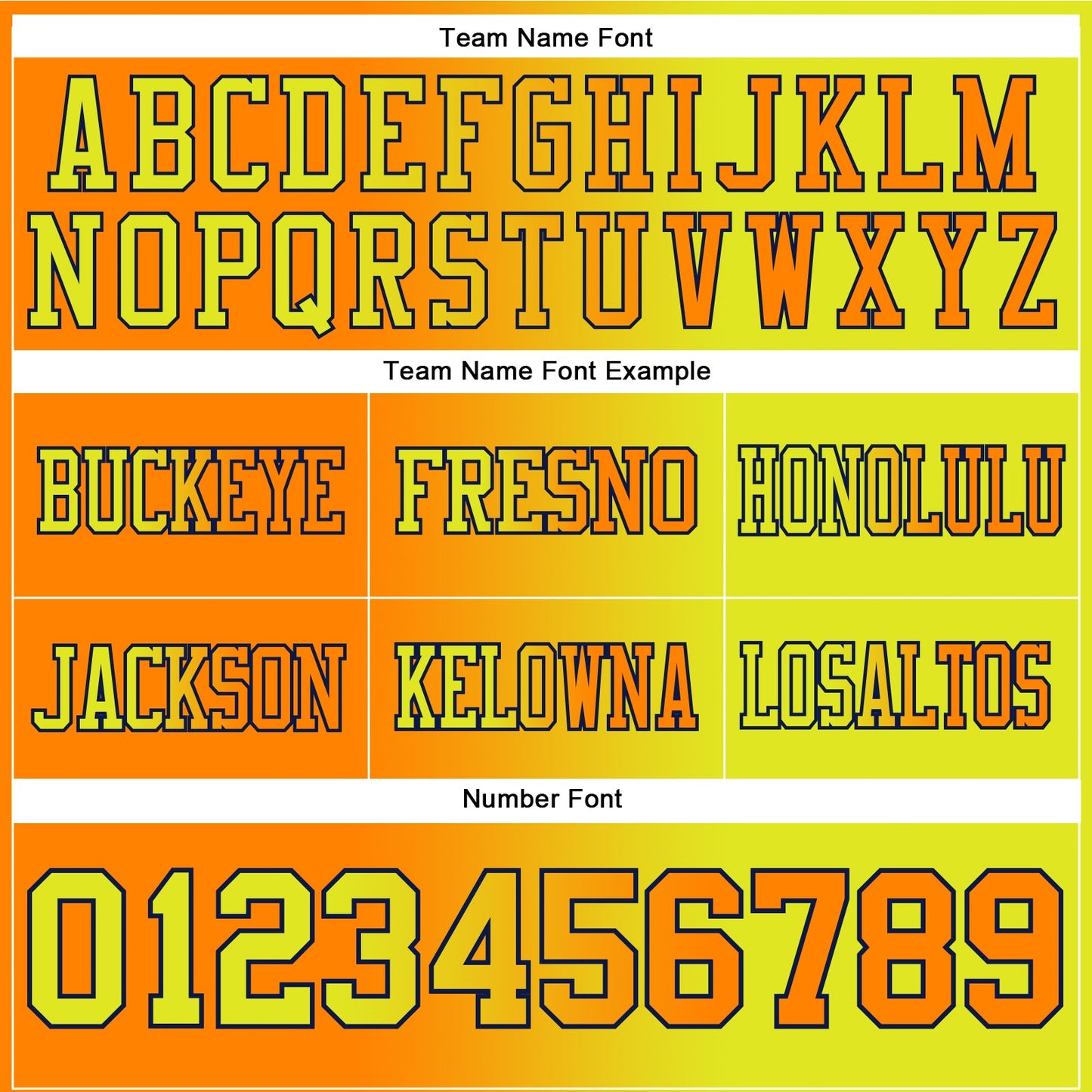 Custom Neon Yellow Bay Orange-Navy Mesh Authentic Gradient Fashion Football Jersey - Sky-Custom