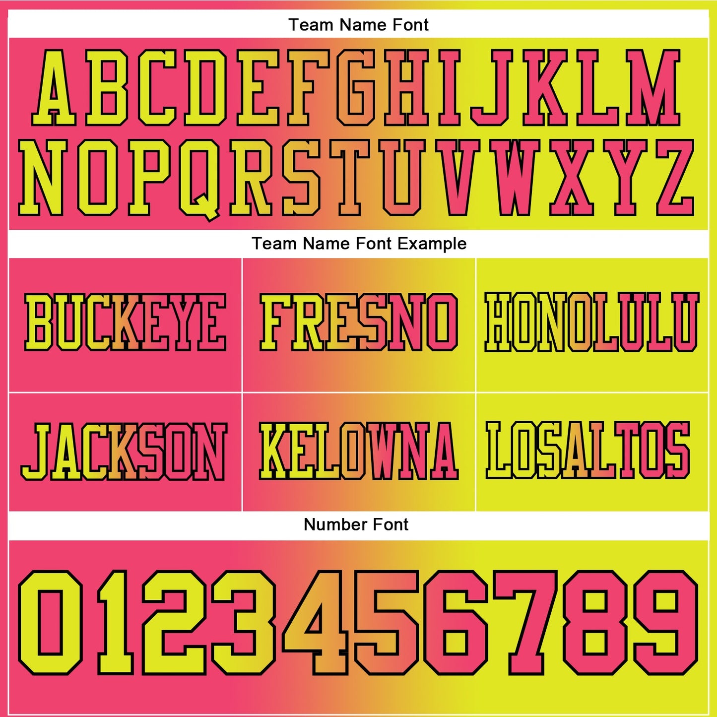 Custom Neon Yellow Neon Pink-Black Mesh Authentic Gradient Fashion Football Jersey - Sky-Custom