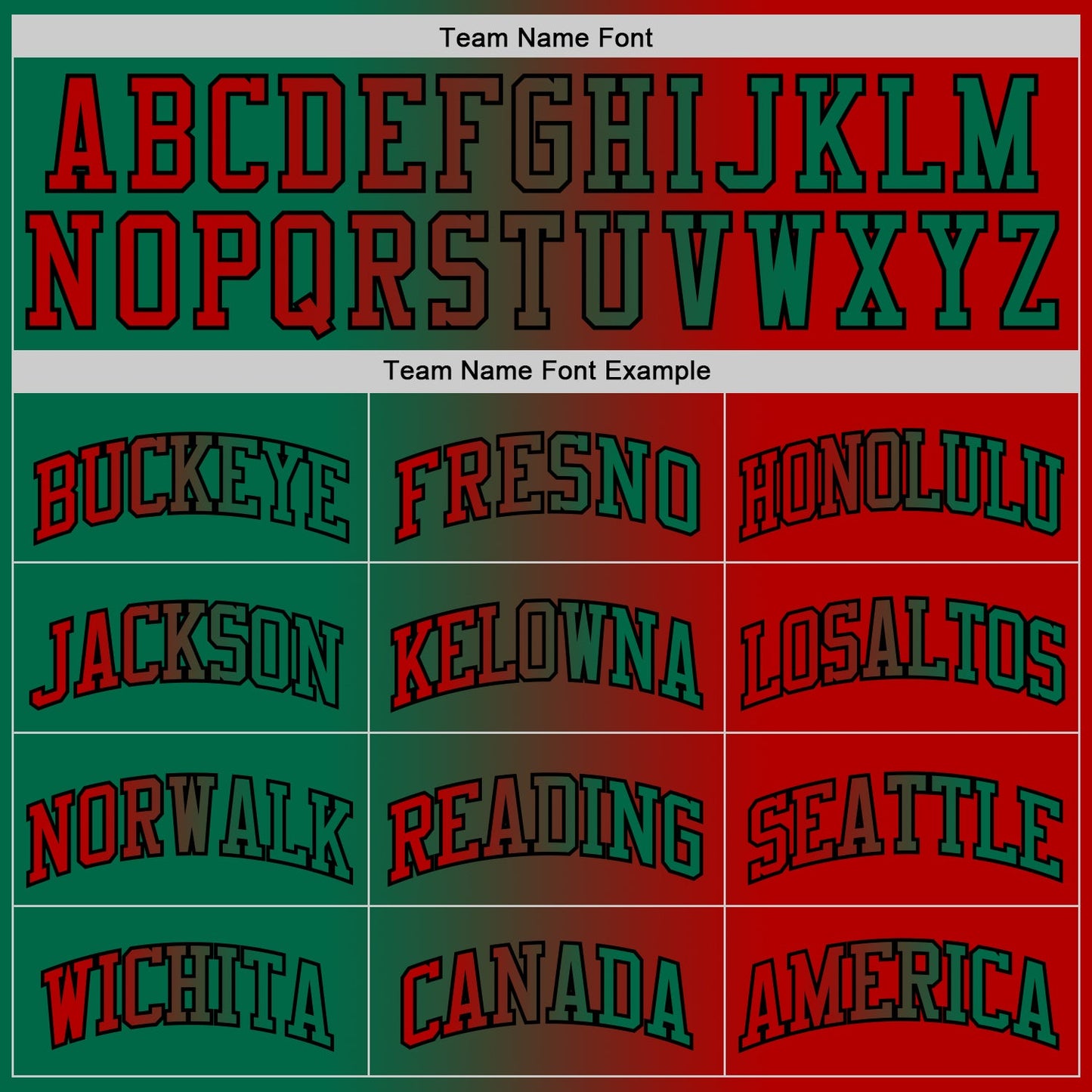 Custom Red Kelly Green-Black Authentic Gradient Fashion Basketball Jersey - Sky-Custom