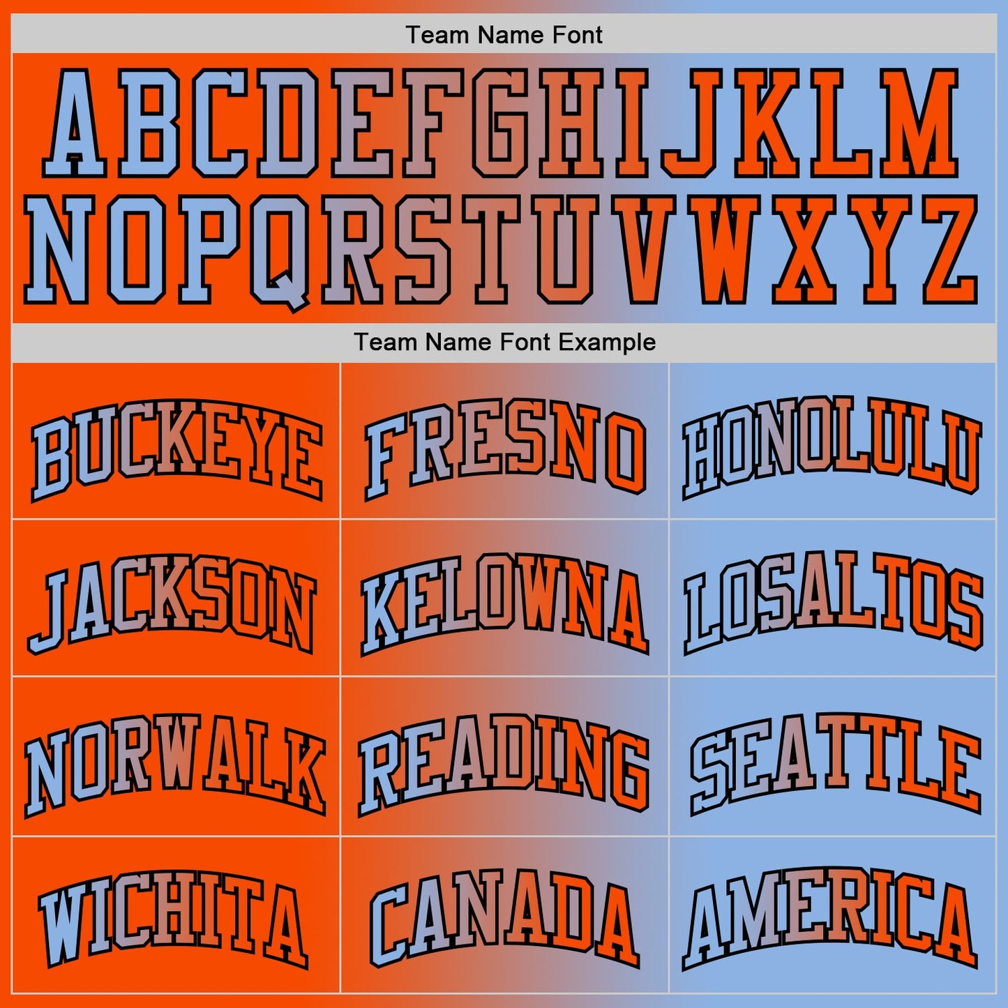 Custom Light Blue Orange-Black Authentic Gradient Fashion Basketball Jersey - Sky-Custom