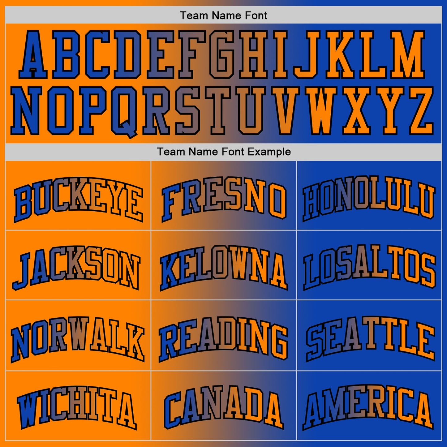 Custom Thunder Blue Bay Orange-Black Authentic Gradient Fashion Basketball Jersey - Sky-Custom