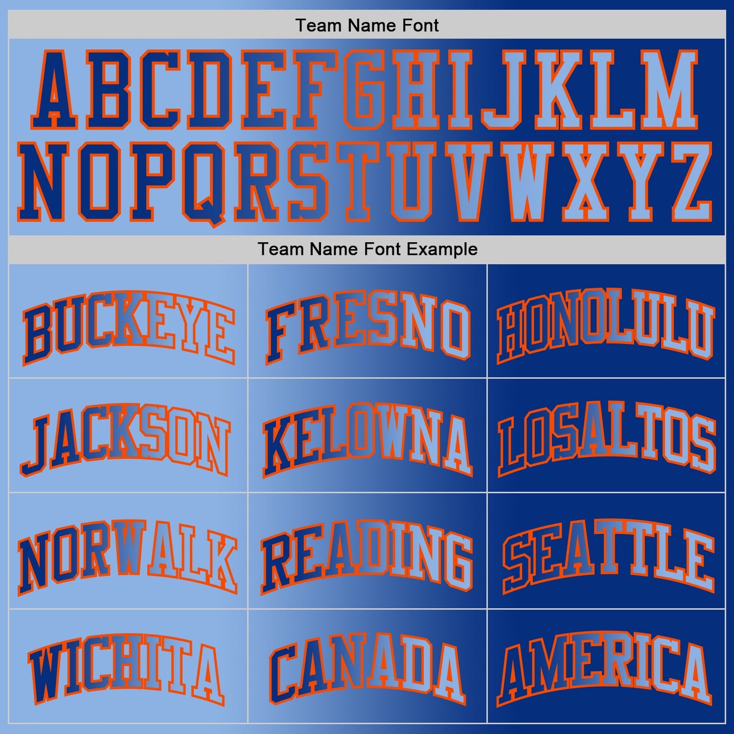 Custom Royal Light Blue-Orange Authentic Gradient Fashion Basketball Jersey - Sky-Custom
