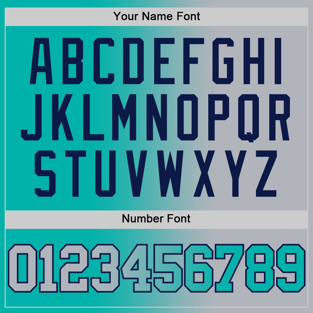 Custom Aqua Gray-Navy Authentic Gradient Fashion Basketball Jersey - Sky-Custom