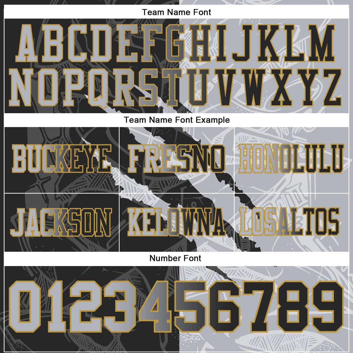 Custom Black Gray-Old Gold Mesh Authentic Gradient Fashion Scratch Football Jersey - Sky-Custom