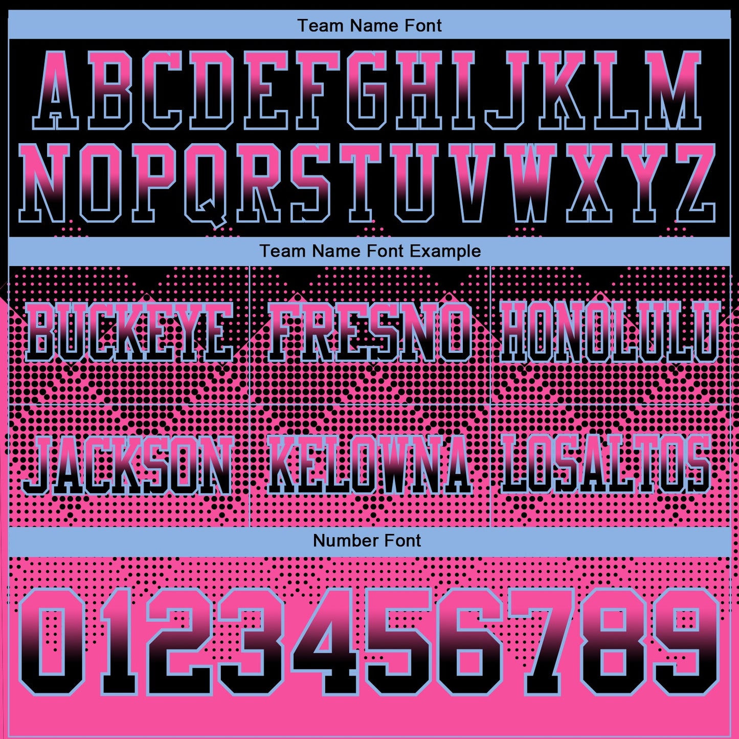 Custom Black Pink-Light Blue Mesh Authentic Gradient Square Shape Flag Football Jersey - Sky-Custom