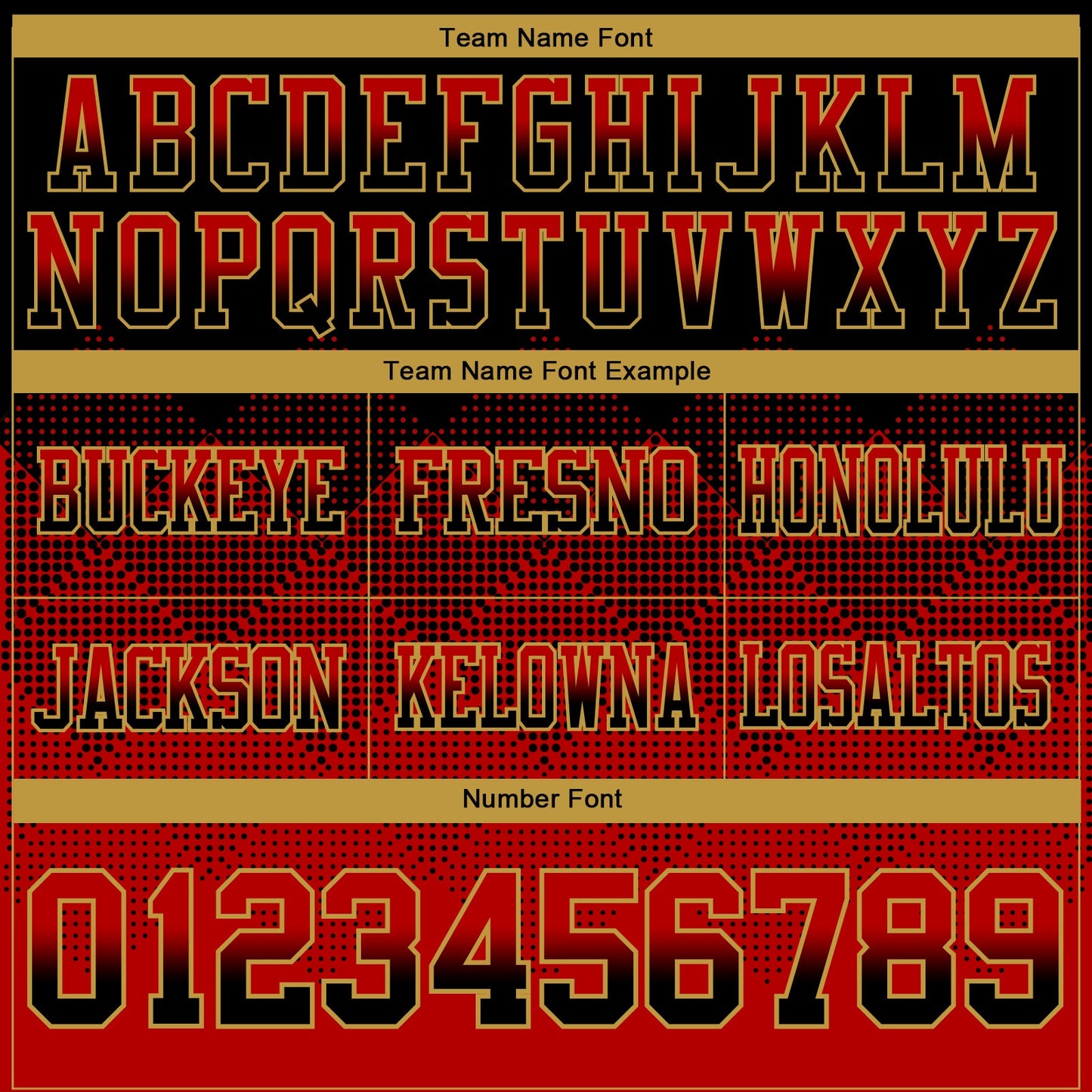 Custom Black Red-Old Gold Mesh Authentic Gradient Square Shape Flag Football Jersey - Sky-Custom