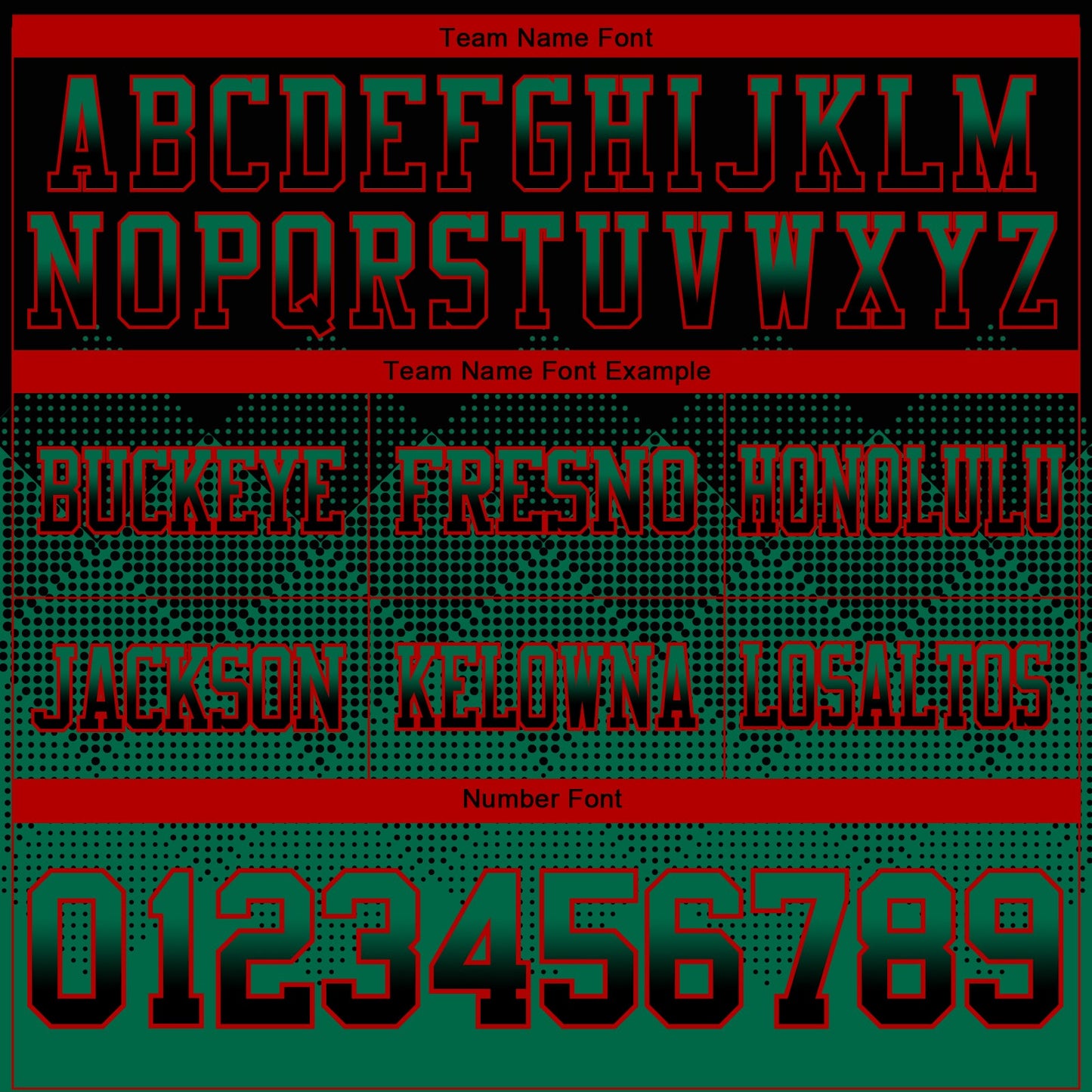 Custom Black Kelly Green-Red Mesh Authentic Gradient Square Shape Flag Football Jersey - Sky-Custom