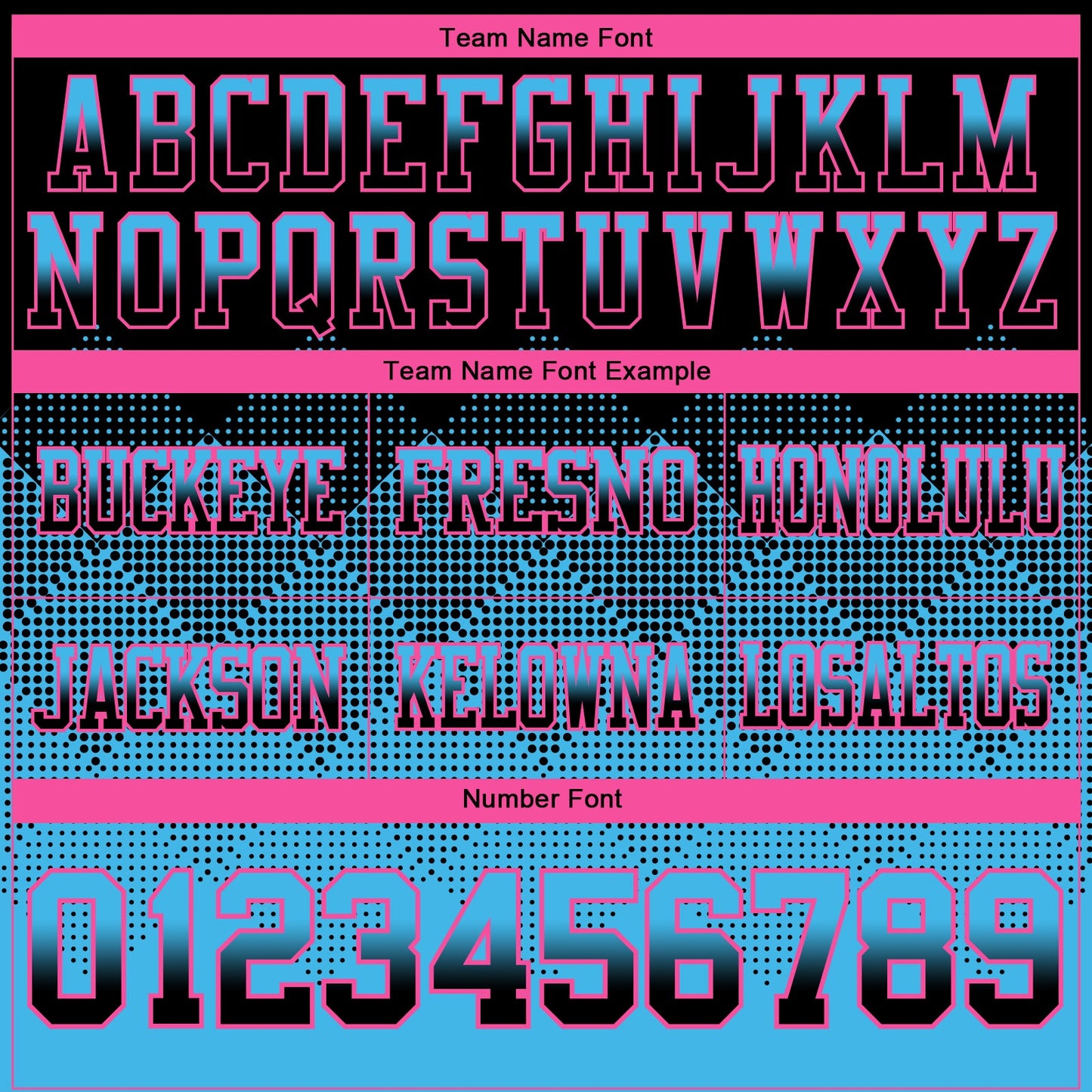 Custom Black Sky Blue-Pink Mesh Authentic Gradient Square Shape Flag Football Jersey - Sky-Custom