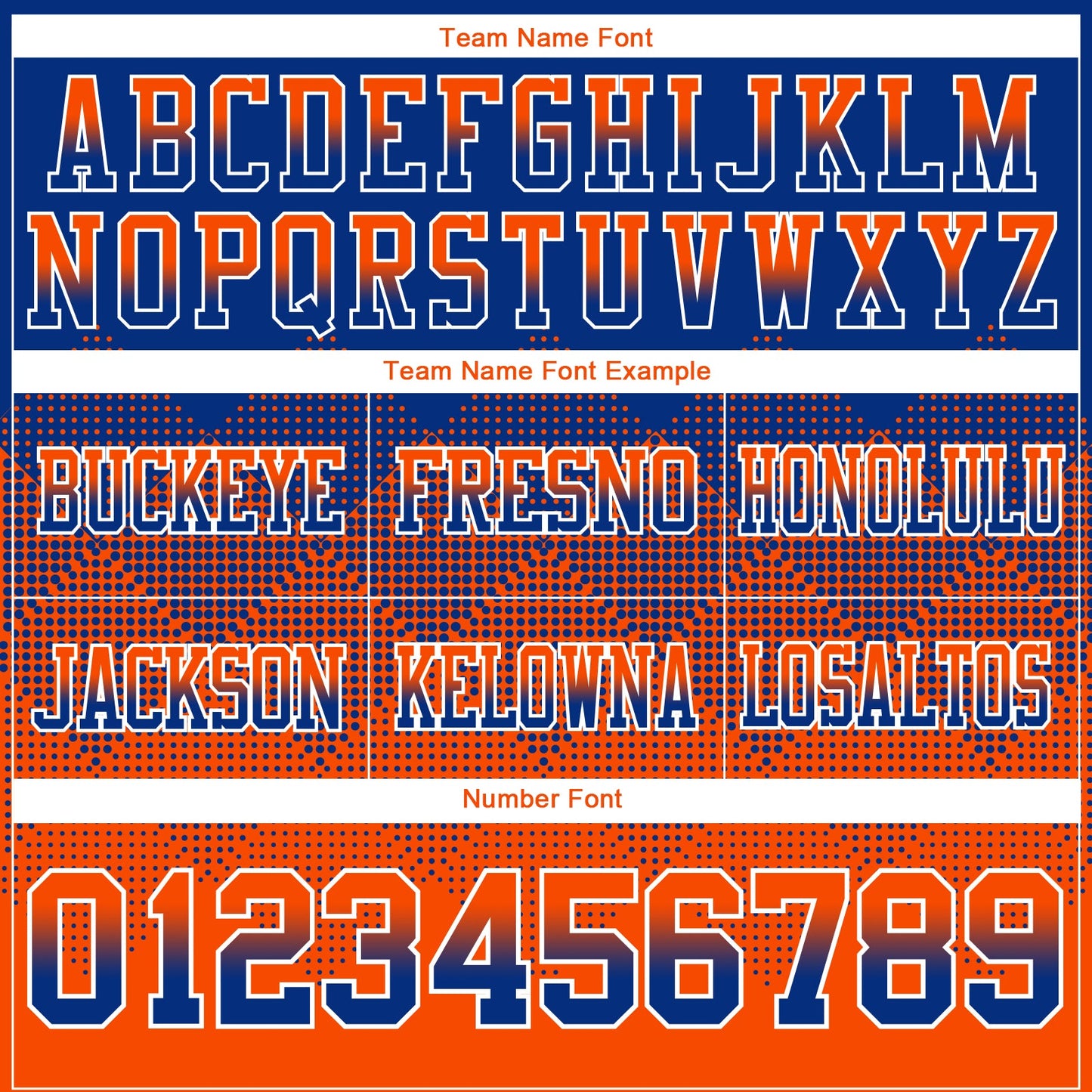 Custom Royal Orange-White Mesh Authentic Gradient Square Shape Flag Football Jersey - Sky-Custom