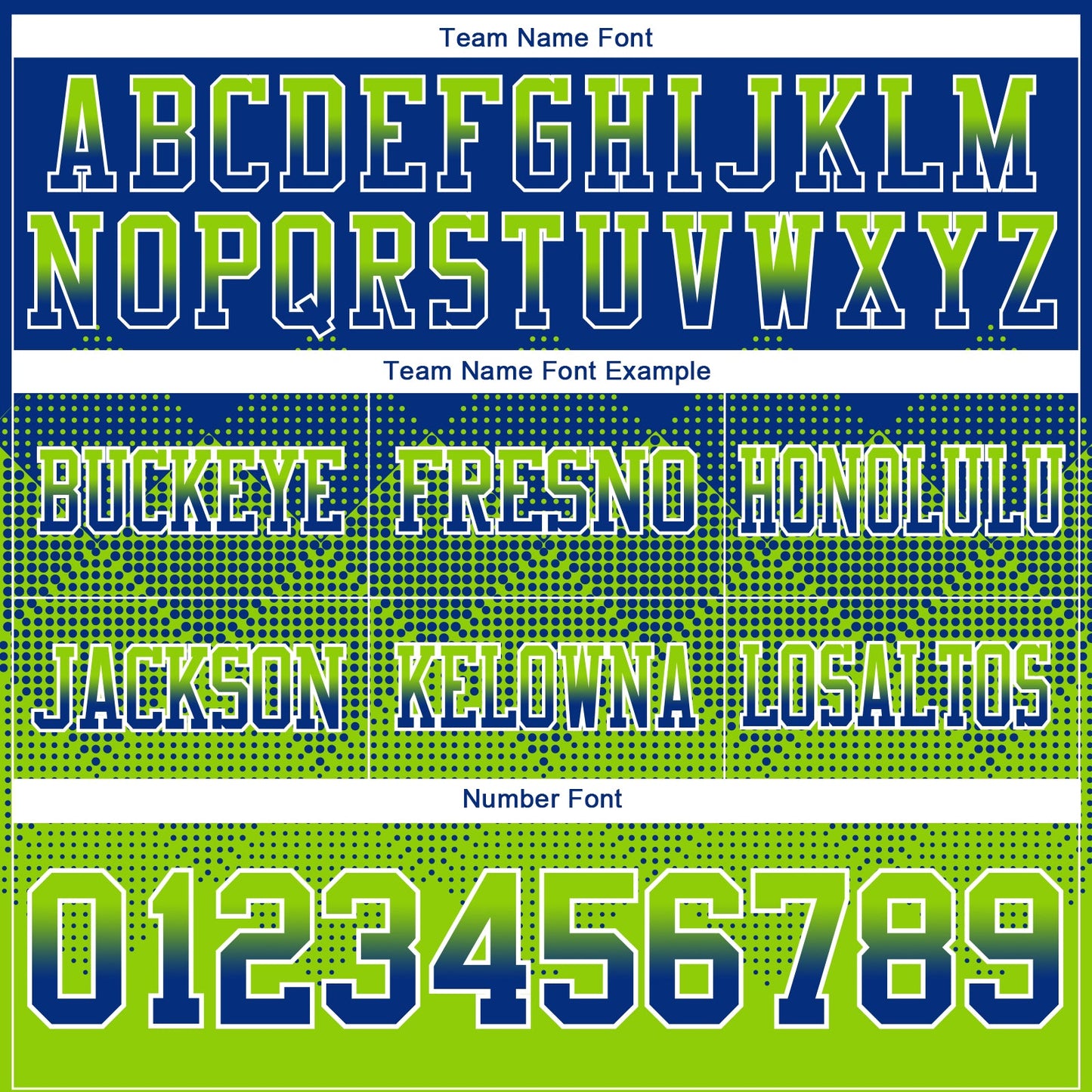 Custom Royal Neon Green-White Mesh Authentic Gradient Square Shape Flag Football Jersey - Sky-Custom