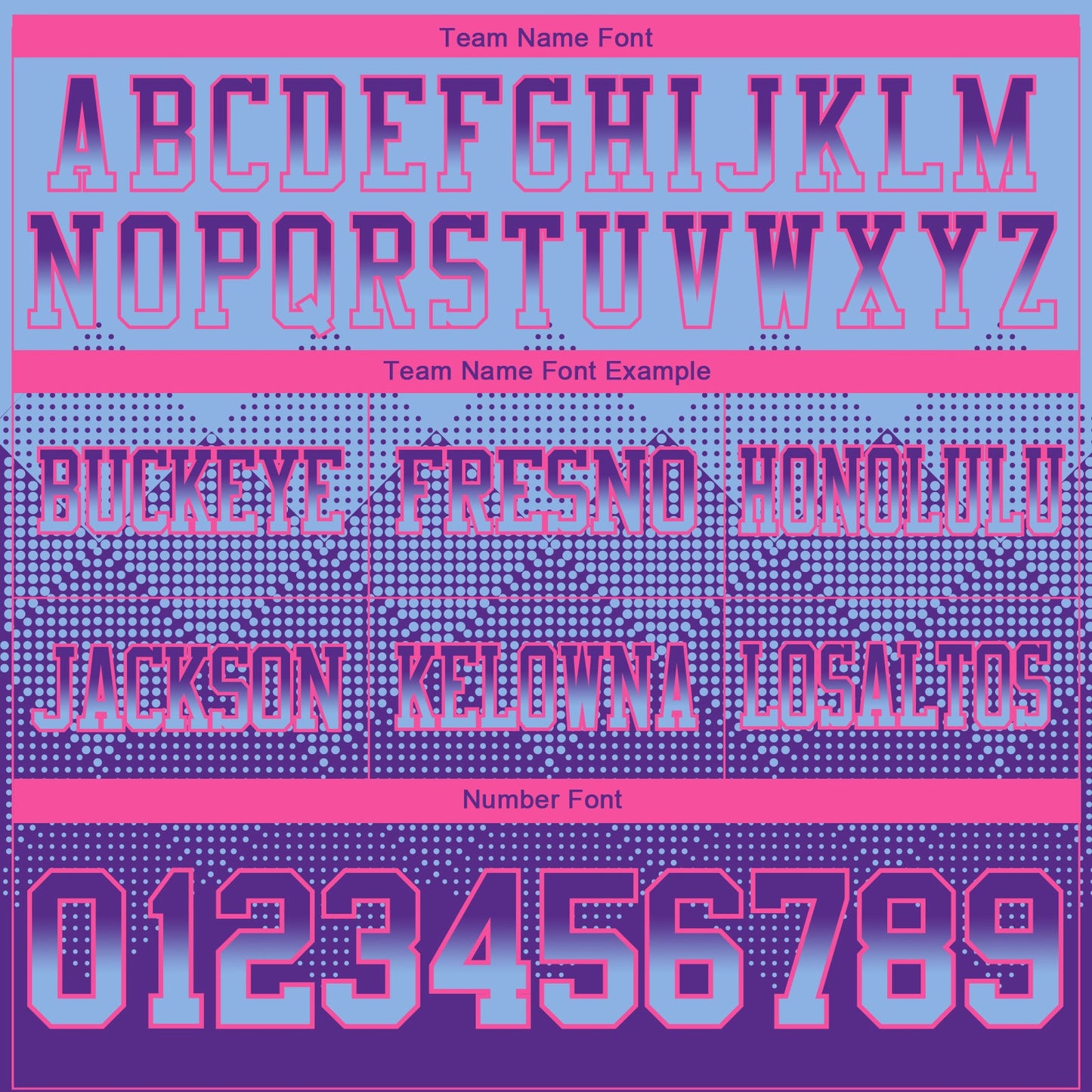 Custom Light Blue Purple-Pink Mesh Authentic Gradient Square Shape Flag Football Jersey - Sky-Custom