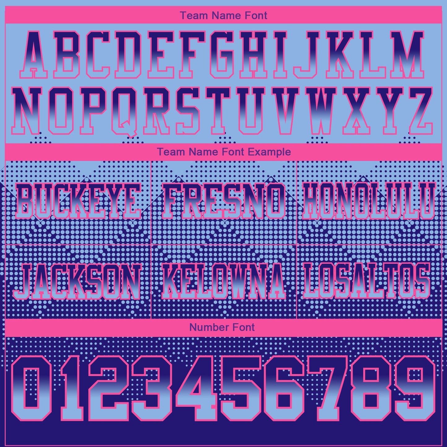 Custom Light Blue Dark Purple-Pink Mesh Authentic Gradient Square Shape Flag Football Jersey - Sky-Custom