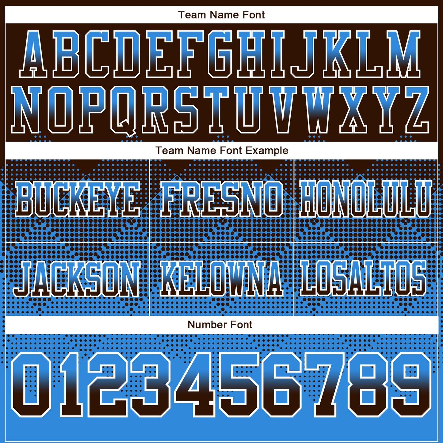 Custom Brown Powder Blue-White Mesh Authentic Gradient Square Shape Flag Football Jersey - Sky-Custom