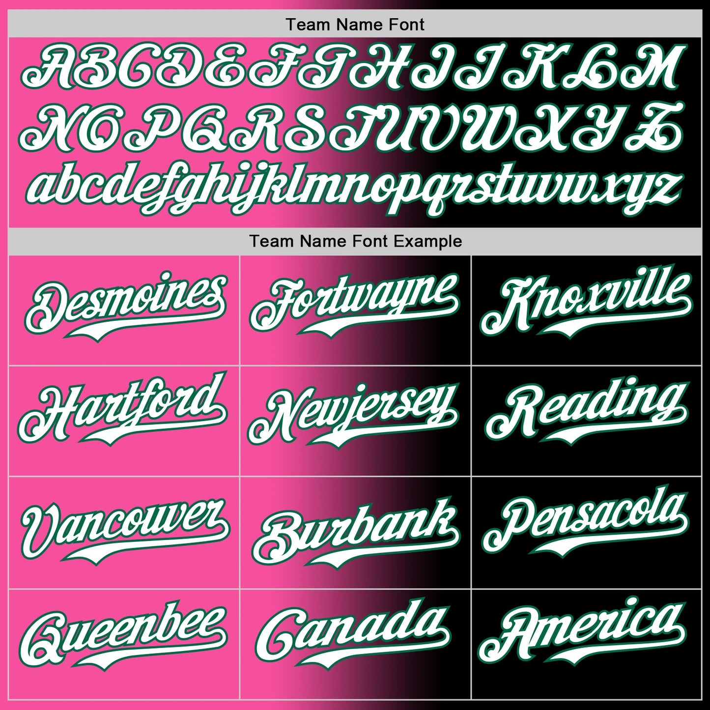 Custom Black White Pink-Kelly Green Authentic Gradient Fashion Baseball Jersey - Sky-Custom