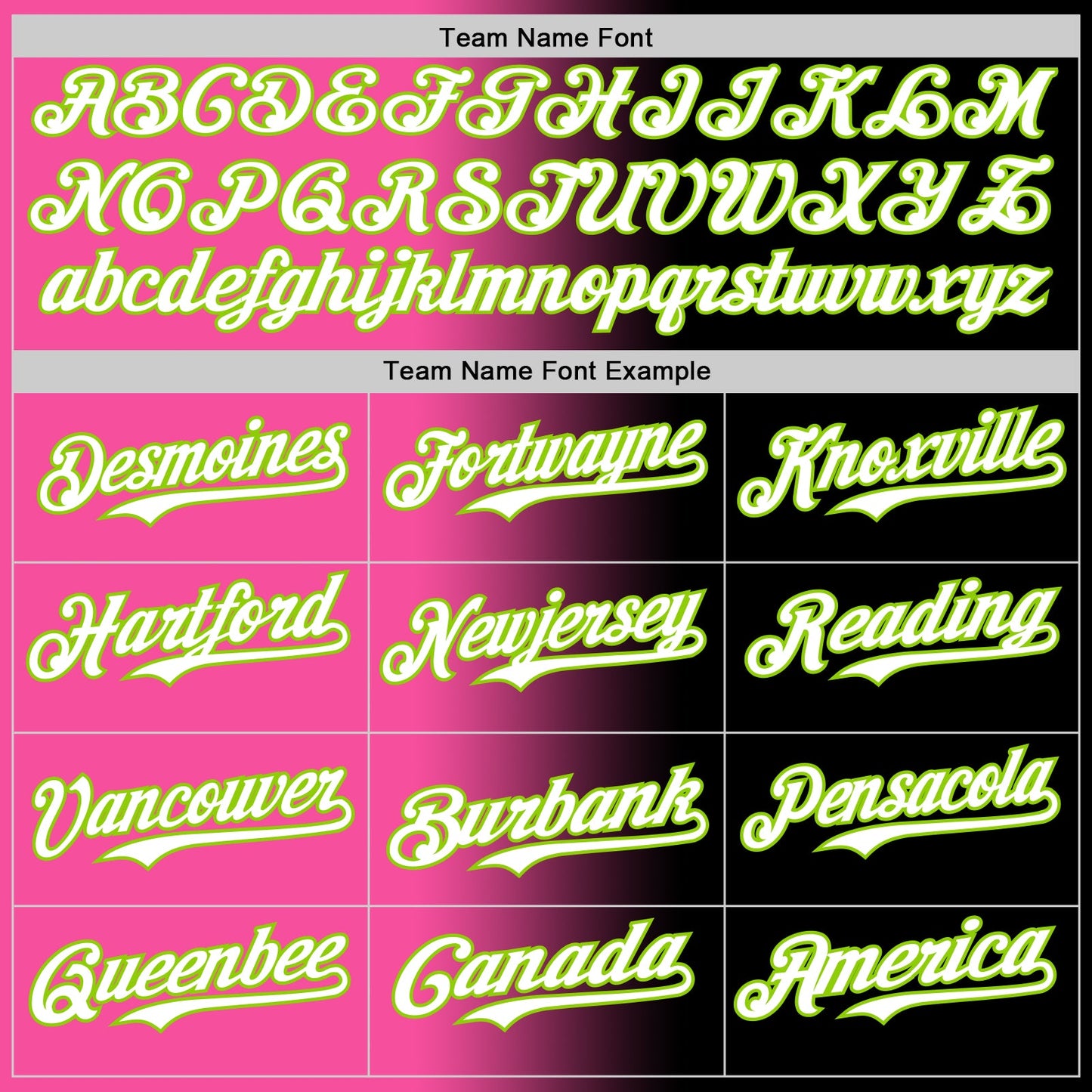 Custom Black White Pink-Neon Green Authentic Gradient Fashion Baseball Jersey - Sky-Custom