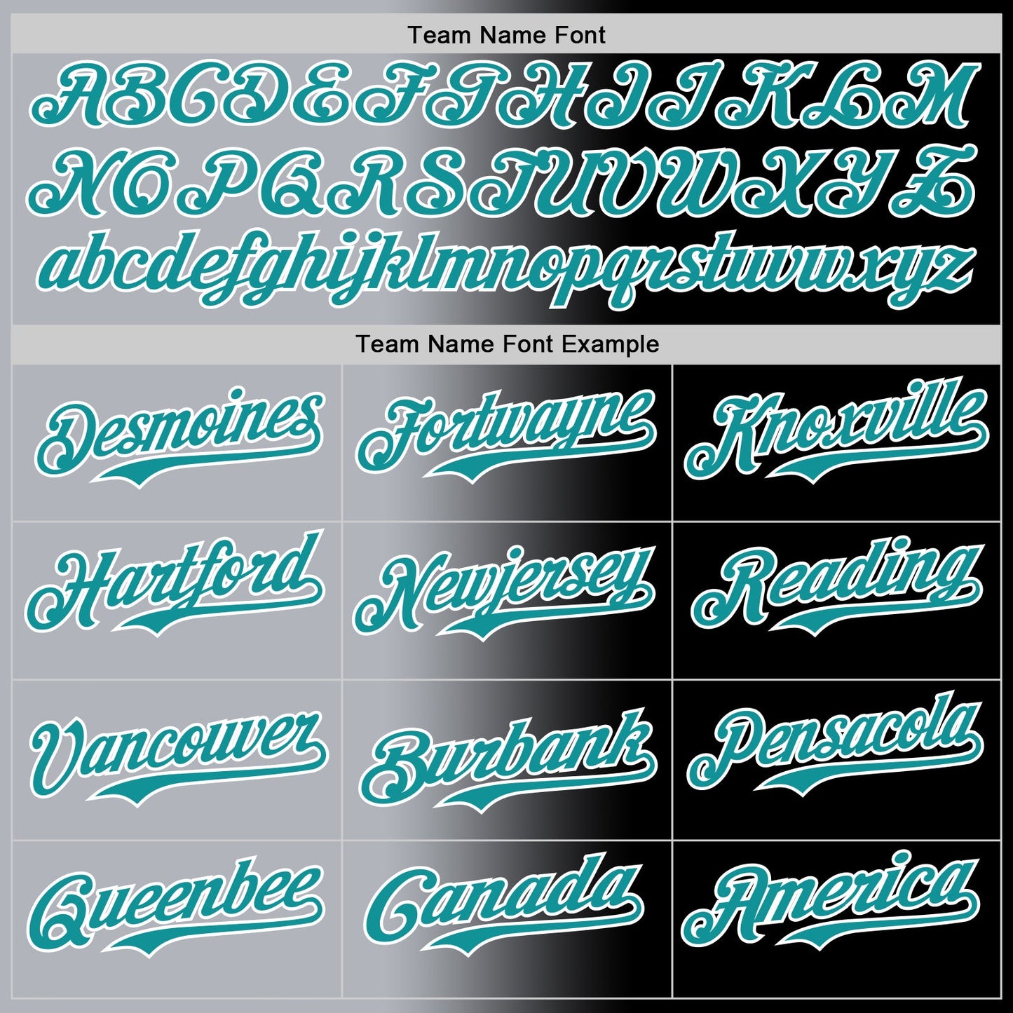 Custom Black Teal Gray-White Authentic Gradient Fashion Baseball Jersey - Sky-Custom