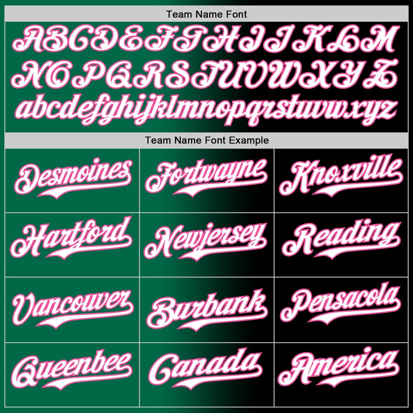 Custom Black White Kelly Green-Pink Authentic Gradient Fashion Baseball Jersey - Sky-Custom
