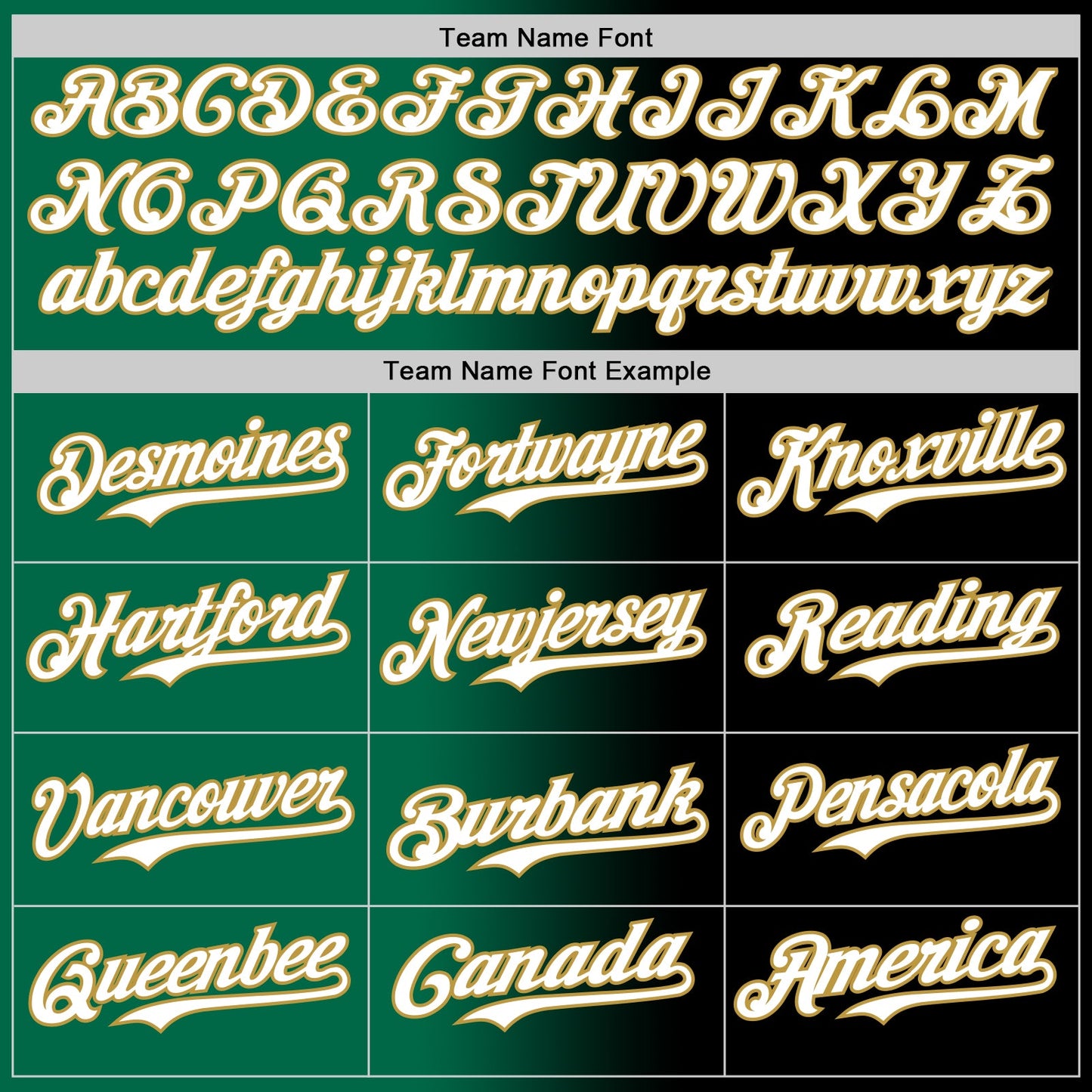Custom Black White Kelly Green-Old Gold Authentic Gradient Fashion Baseball Jersey - Sky-Custom