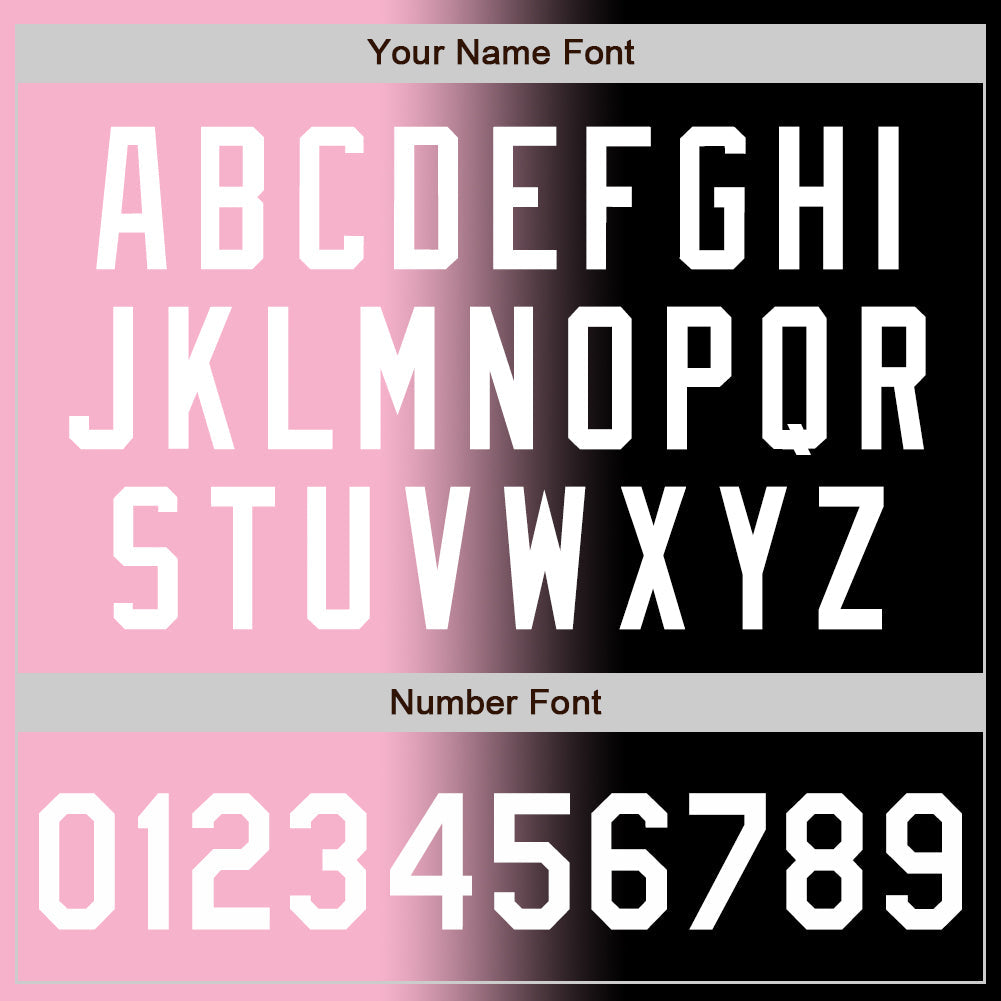 Custom Black White-Light Pink Authentic Gradient Fashion Baseball Jersey - Sky-Custom