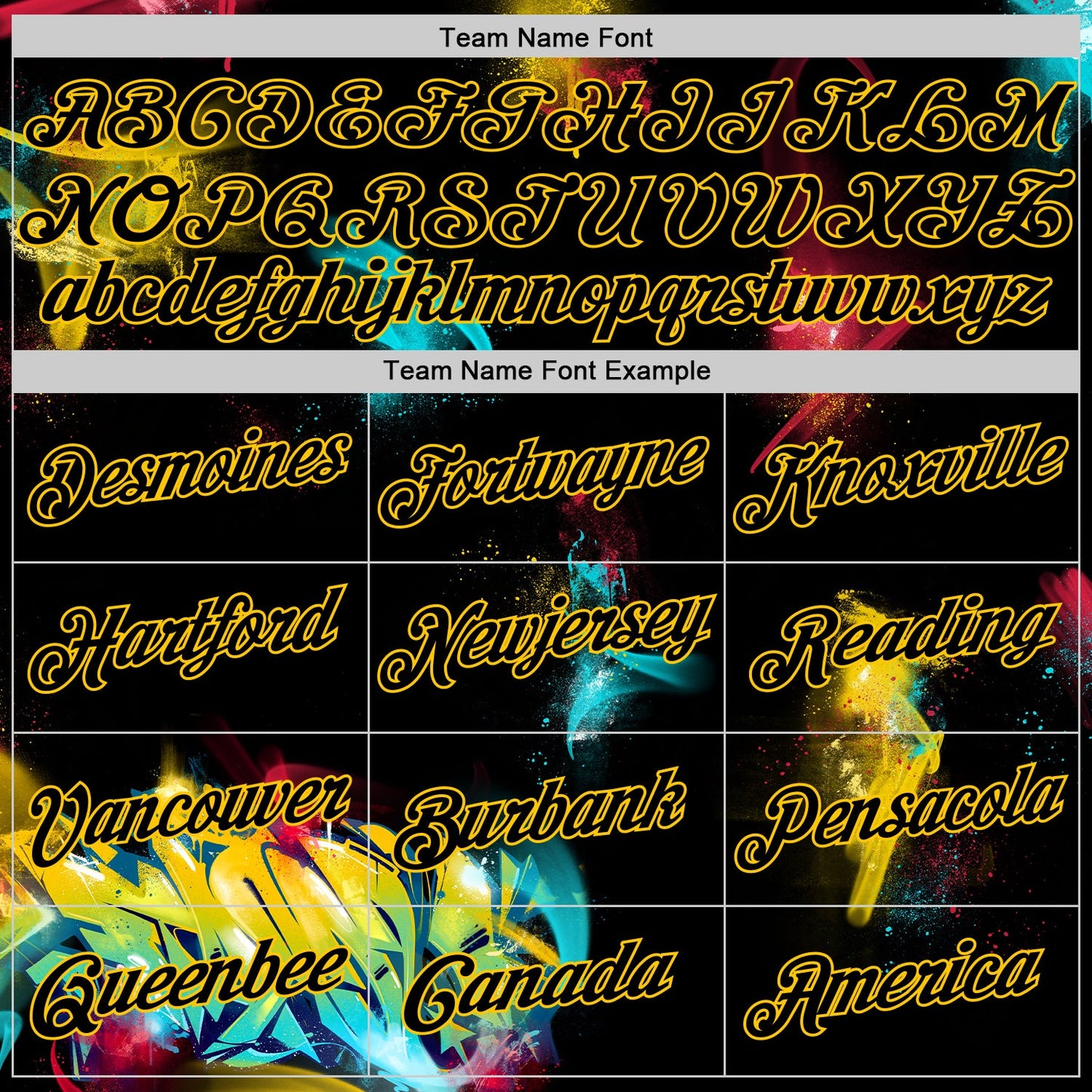 Custom Graffiti Pattern Black-Gold 3D Authentic Basketball Jersey - Sky-Custom