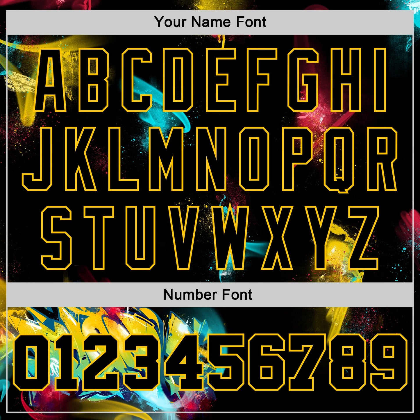 Custom Graffiti Pattern Black-Gold 3D Authentic Basketball Jersey - Sky-Custom