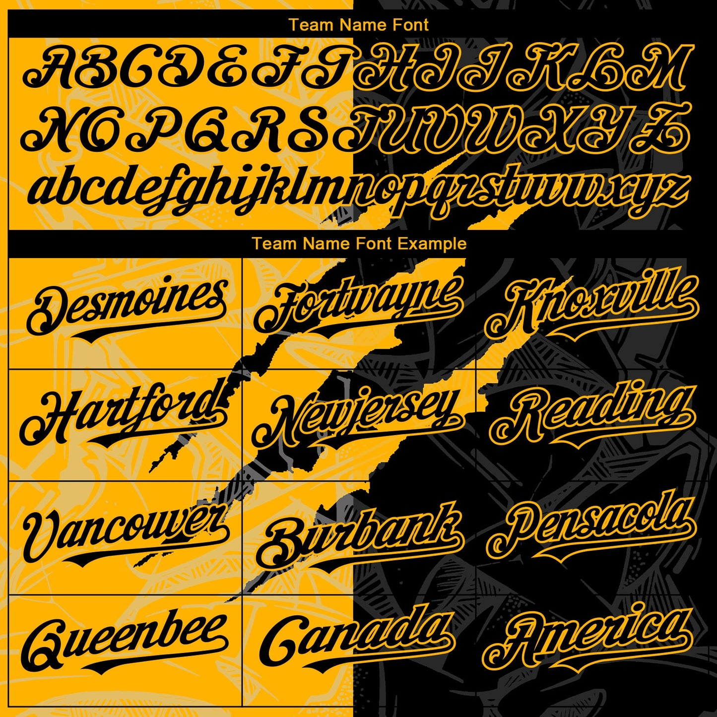 Custom Graffiti Pattern Black-Gold 3D Scratch Authentic Baseball Jersey - Sky-Custom