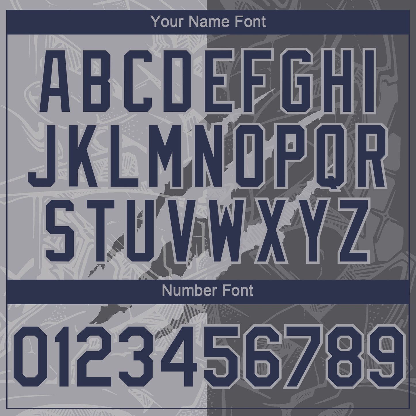 Custom Graffiti Pattern Navy Steel Gray-Gray 3D Scratch Authentic Baseball Jersey - Sky-Custom