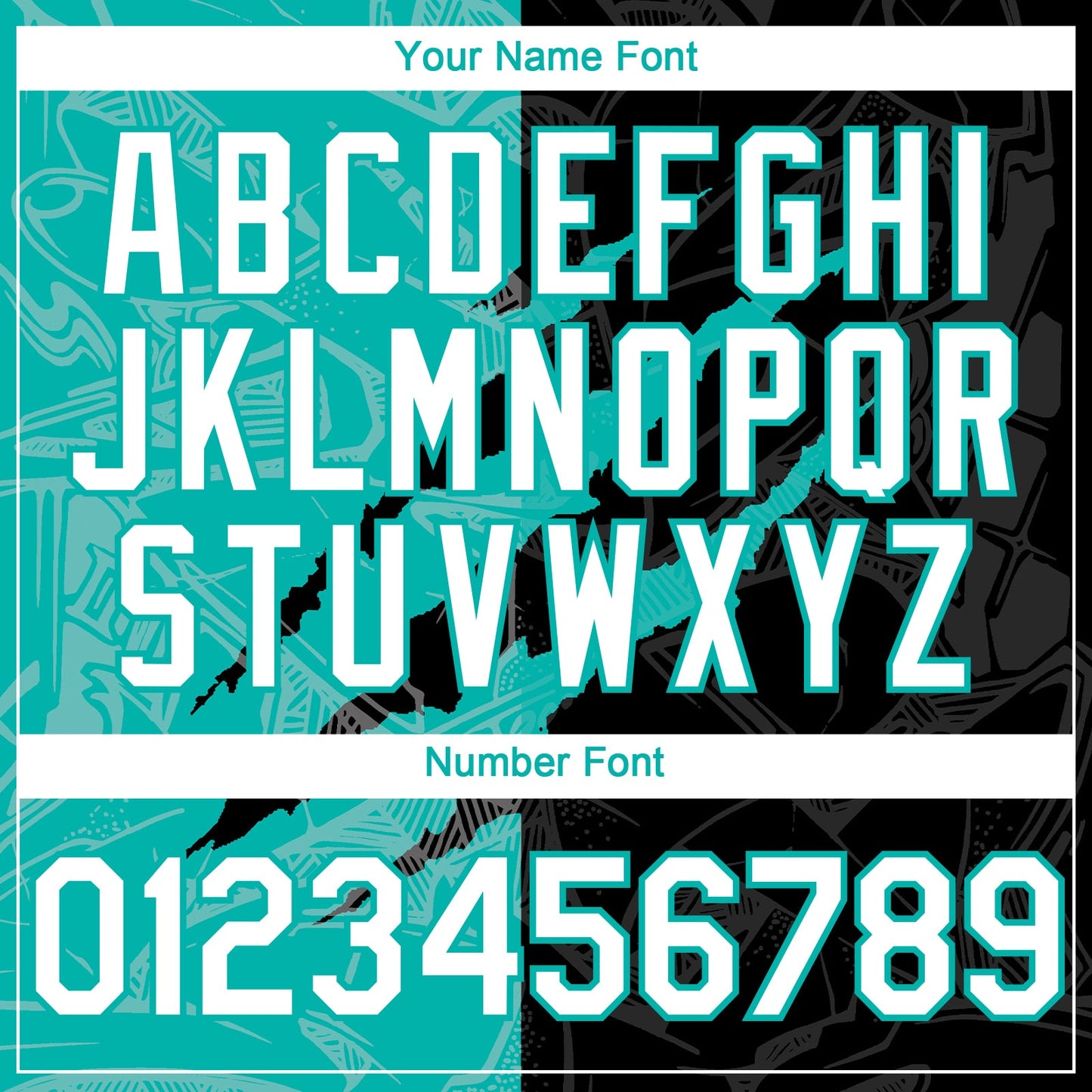 Custom Graffiti Pattern White Black-Aqua 3D Scratch Authentic Baseball Jersey - Sky-Custom