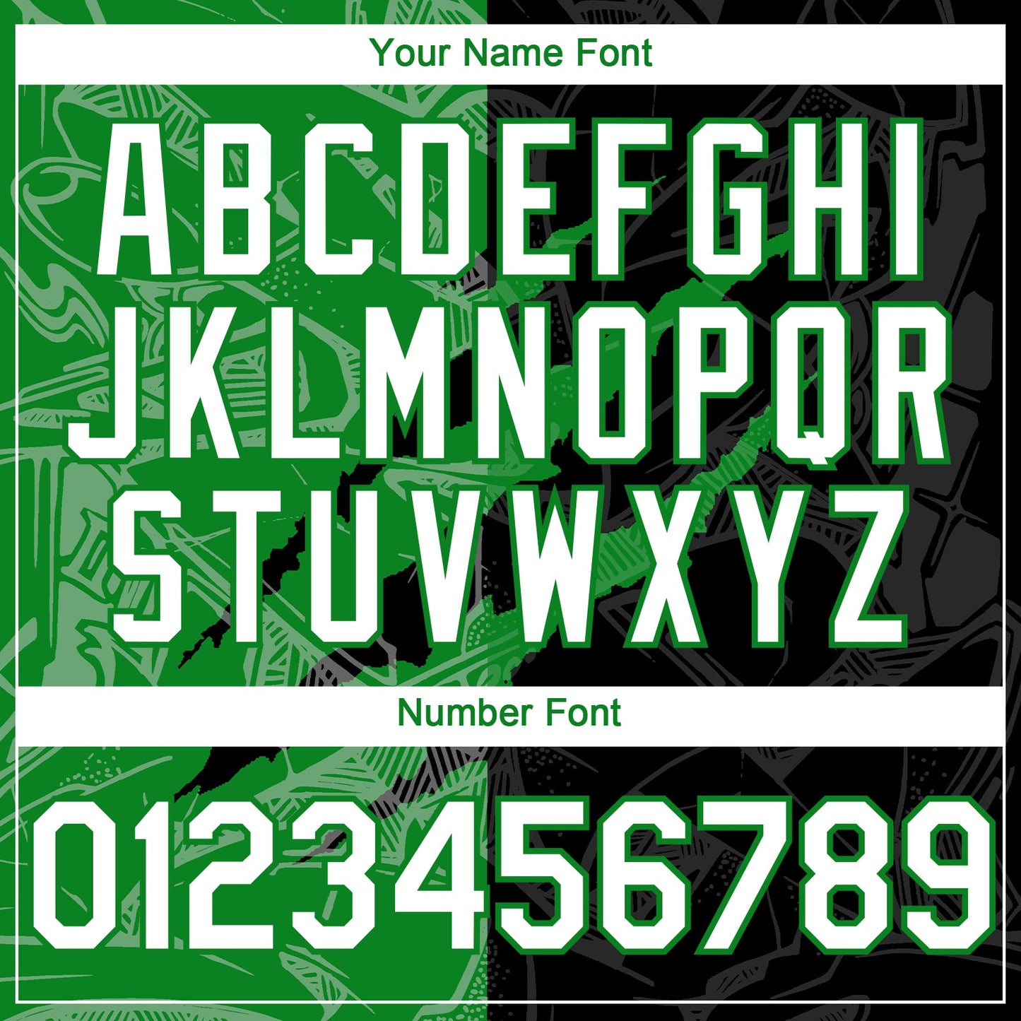 Custom Graffiti Pattern White Black-Grass Green 3D Scratch Authentic Baseball Jersey - Sky-Custom