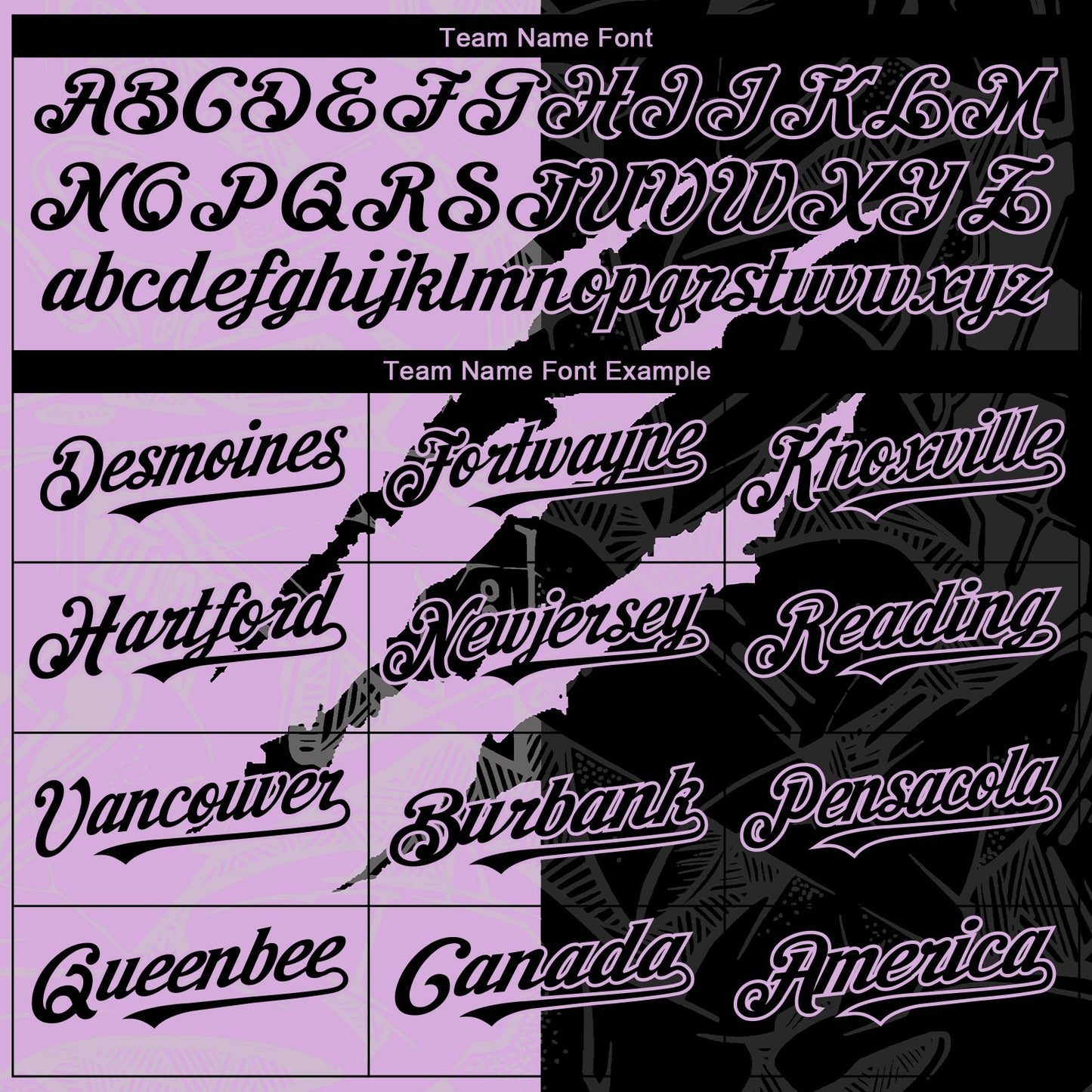 Custom Graffiti Pattern Black-Light Purple 3D Scratch Authentic Baseball Jersey - Sky-Custom