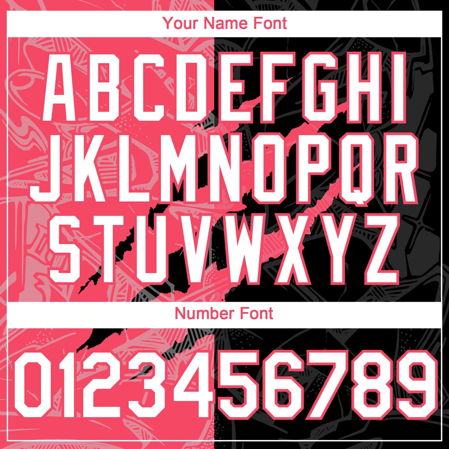 Custom Graffiti Pattern White Black-Neon Pink 3D Scratch Authentic Baseball Jersey - Sky-Custom