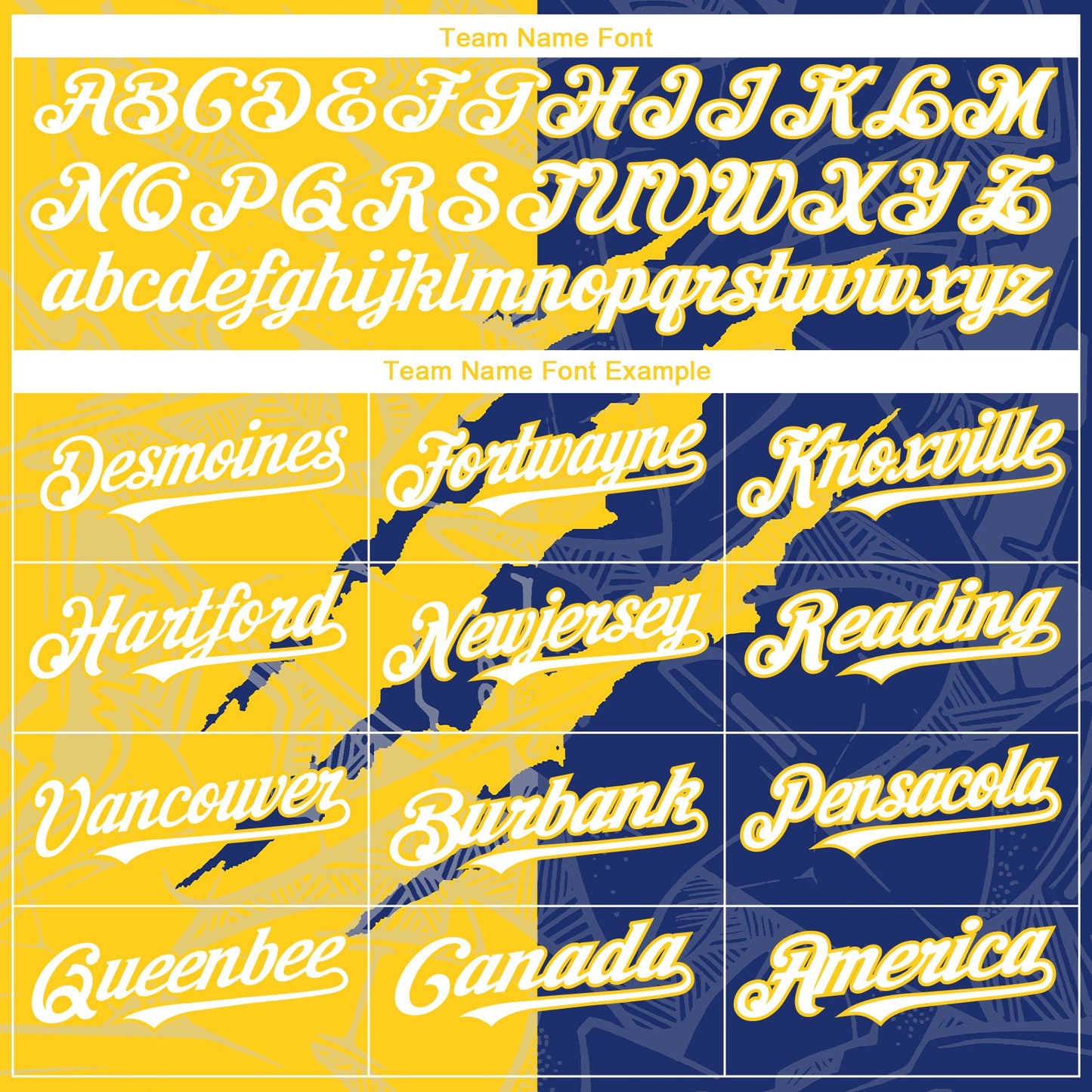 Custom Graffiti Pattern White Royal-Yellow 3D Scratch Authentic Baseball Jersey - Sky-Custom