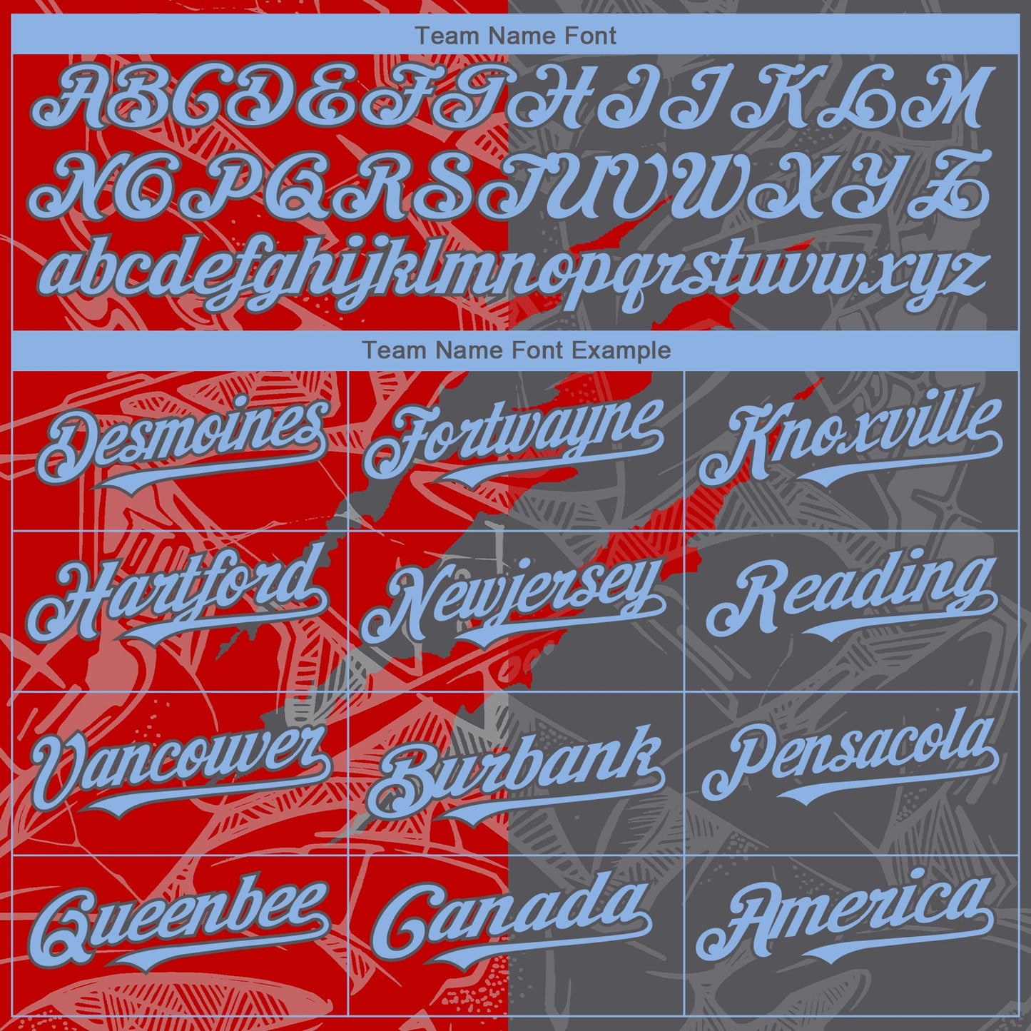 Custom Graffiti Pattern Light Blue Steel Gray-Red 3D Scratch Authentic Baseball Jersey - Sky-Custom